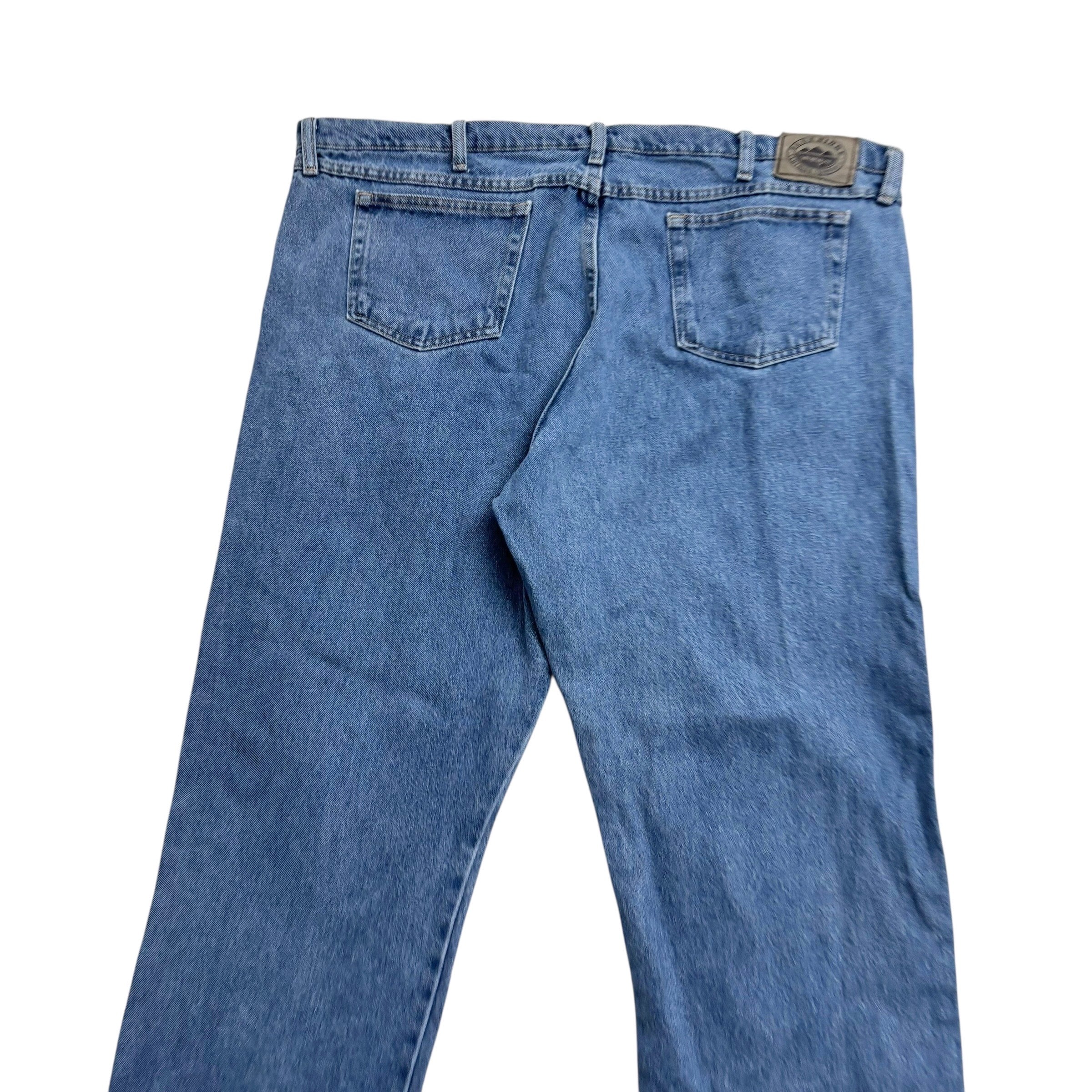 Wrangler Jeans W44 L30 Mens Mid Blue Regular Straight Fit Vintage Denim