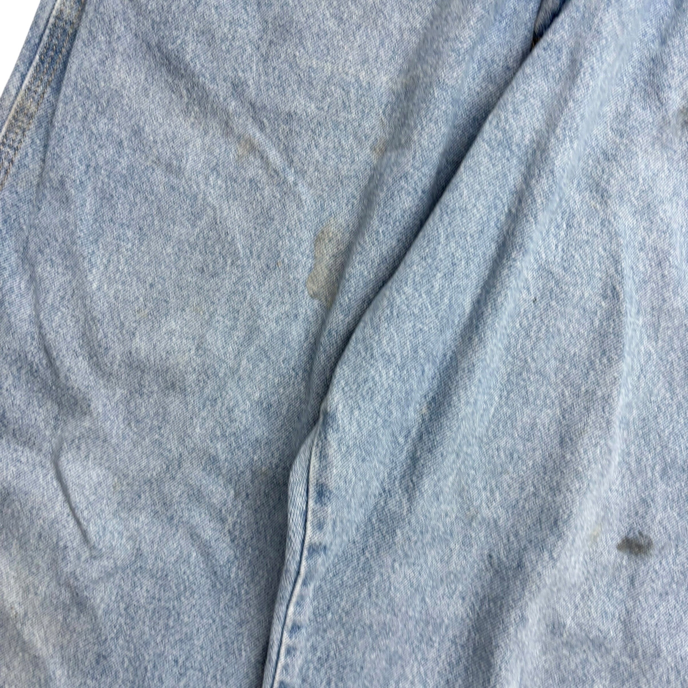 Wrangler Carpenter Jeans W38 L30 Mens Light Blue Baggy Relaxed Straight Fit (F)