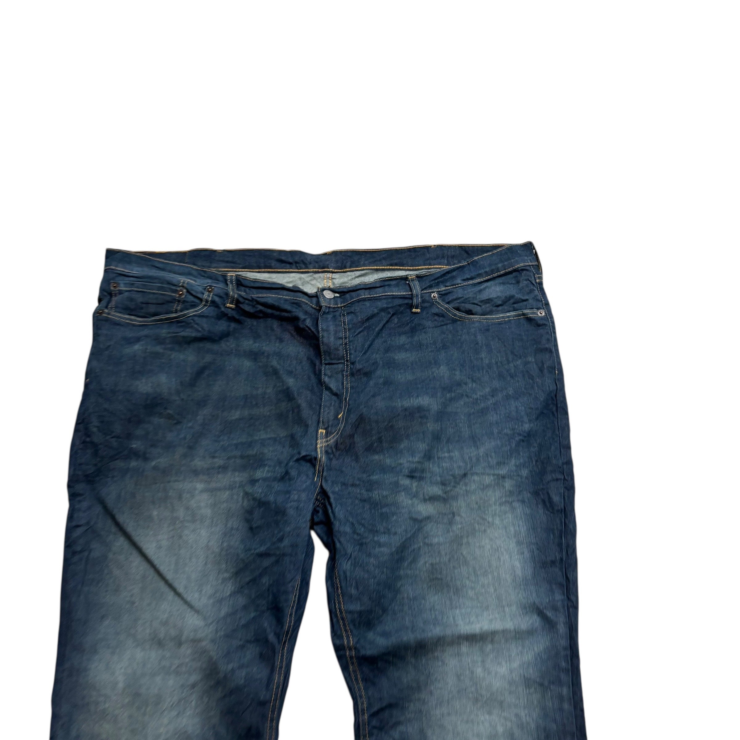 Levis 541 Jeans W50 L28 Mens Dark Blue Athletic Tapered Fit Stretch Denim (E)