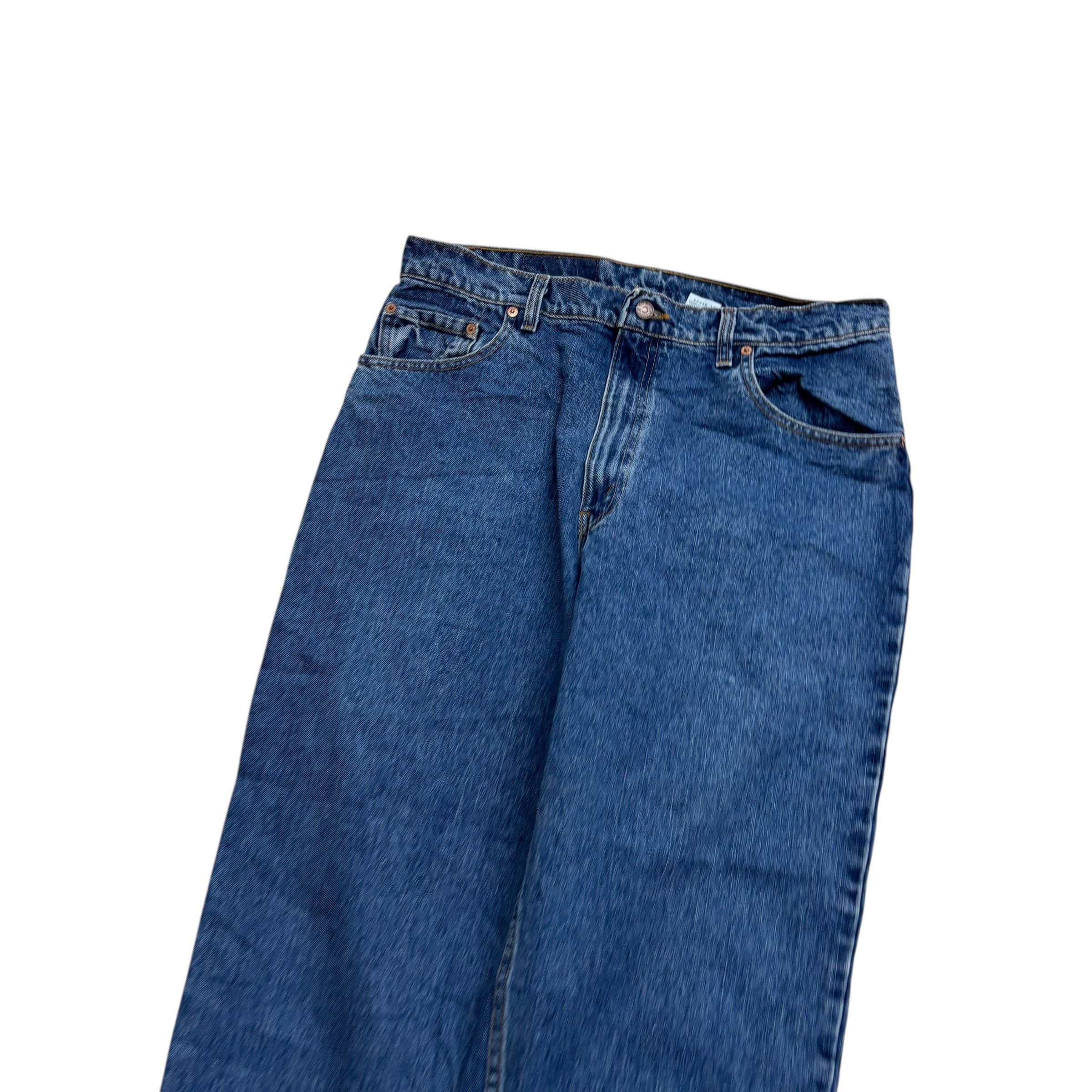 Levis 560 Jeans W35 L30 Mens Mid Blue Relaxed Tapered Fit USA Made Vintage