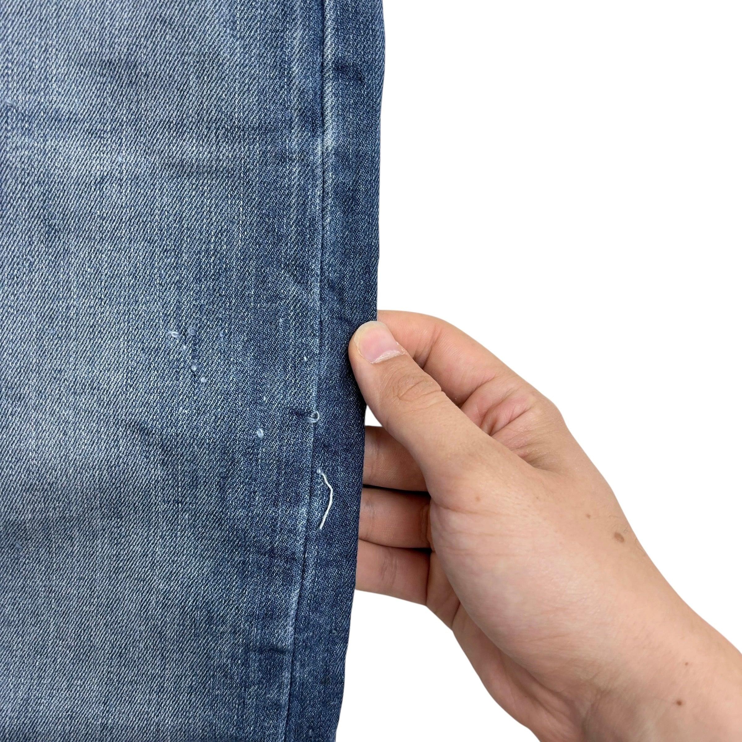 Levis 510 Jeans W34 L32 Mens Mid Blue Skinny Fit Stretch Denim