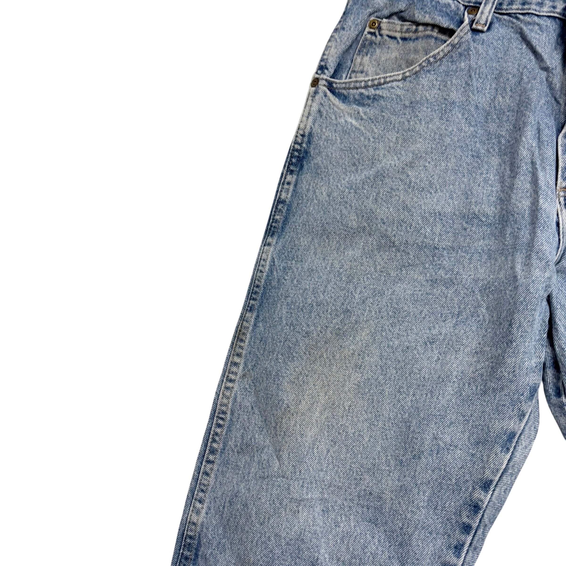 Wrangler Jeans W35 L30 Mens Light Blue Regular Straight Fit Denim (F)