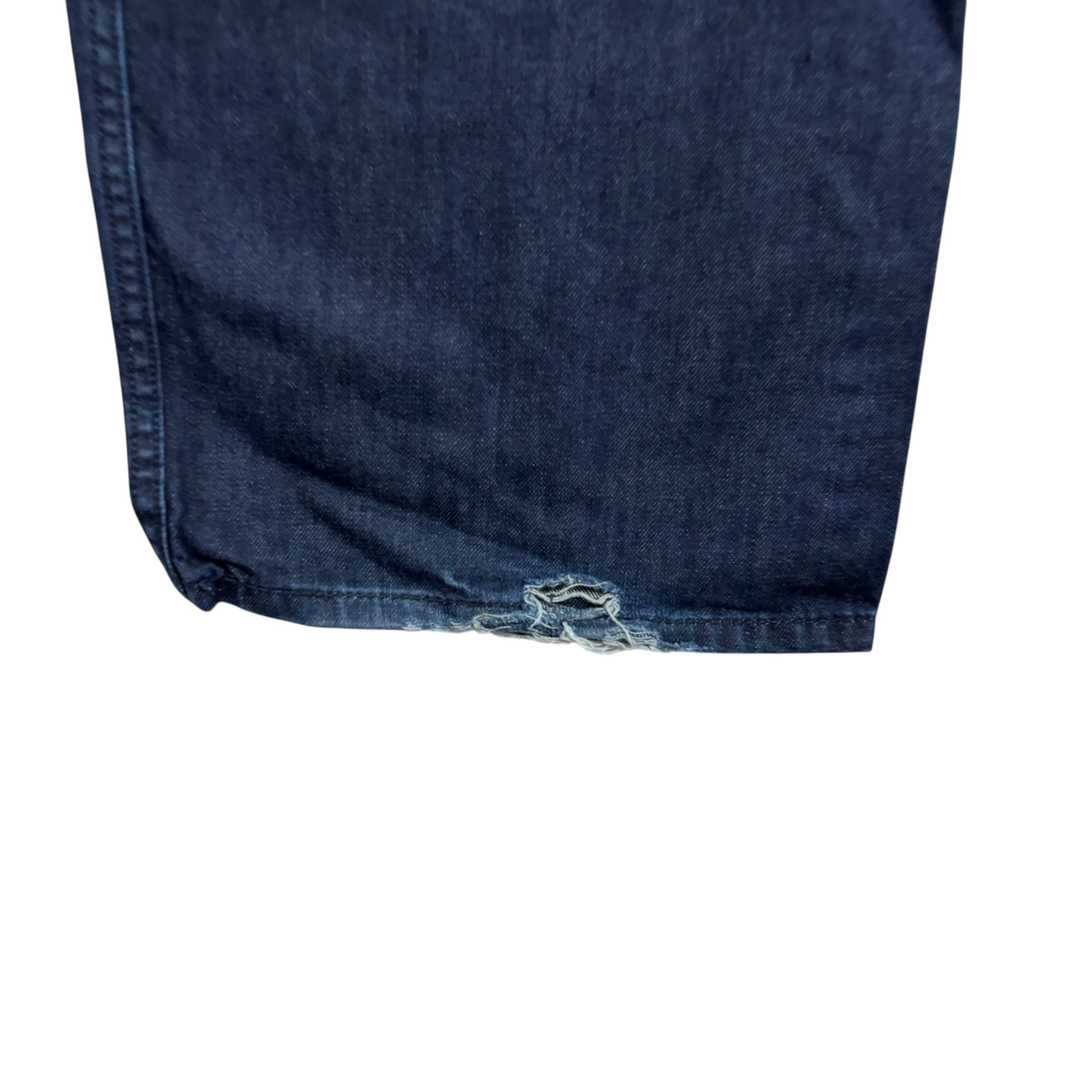Levis 569 Jeans W40 L32 Mens Navy Blue Baggy Relaxed Straight Fit Denim (F)