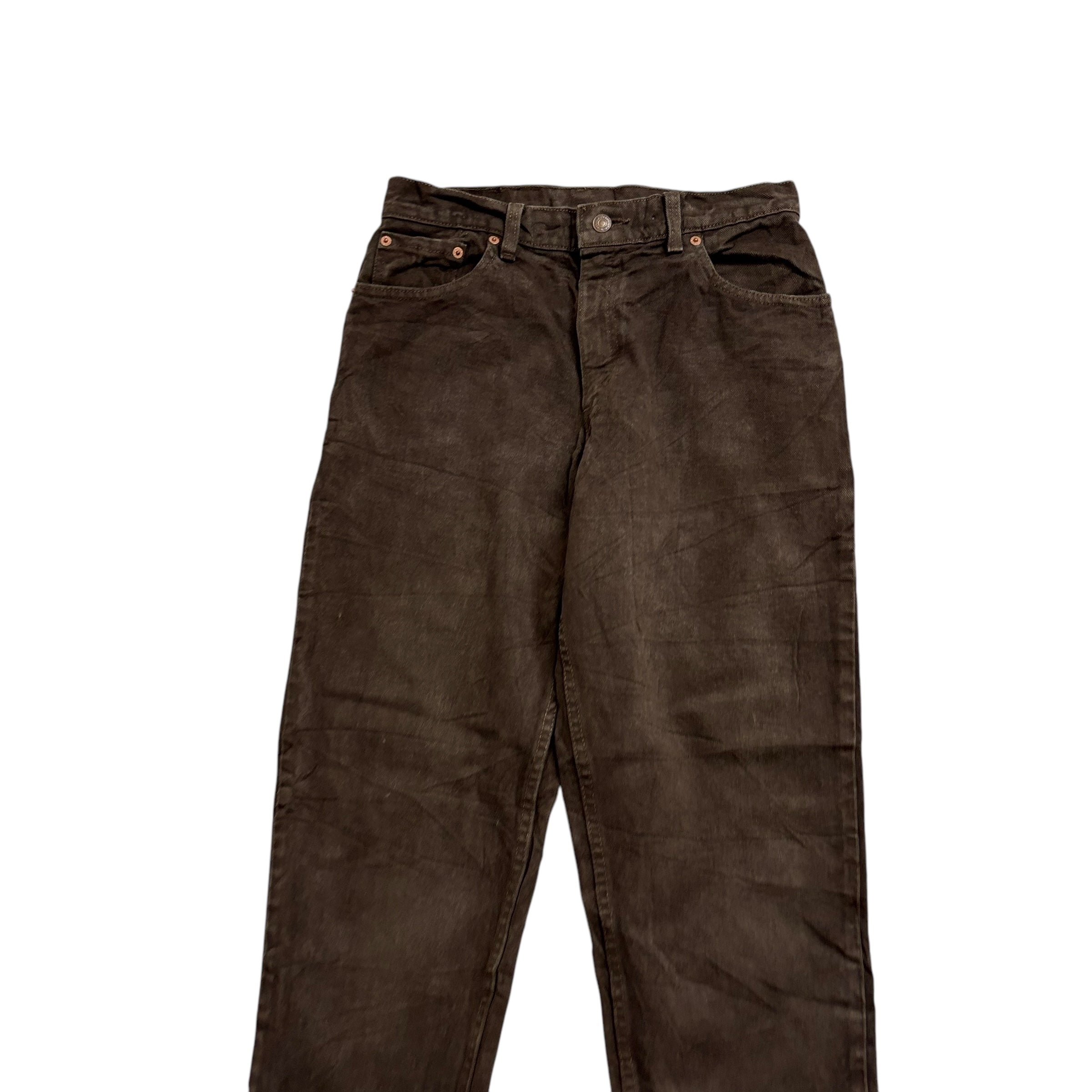 Levis 550 Jeans W30 L32 Womens Brown Relaxed Taper USA Made Vintage (E)