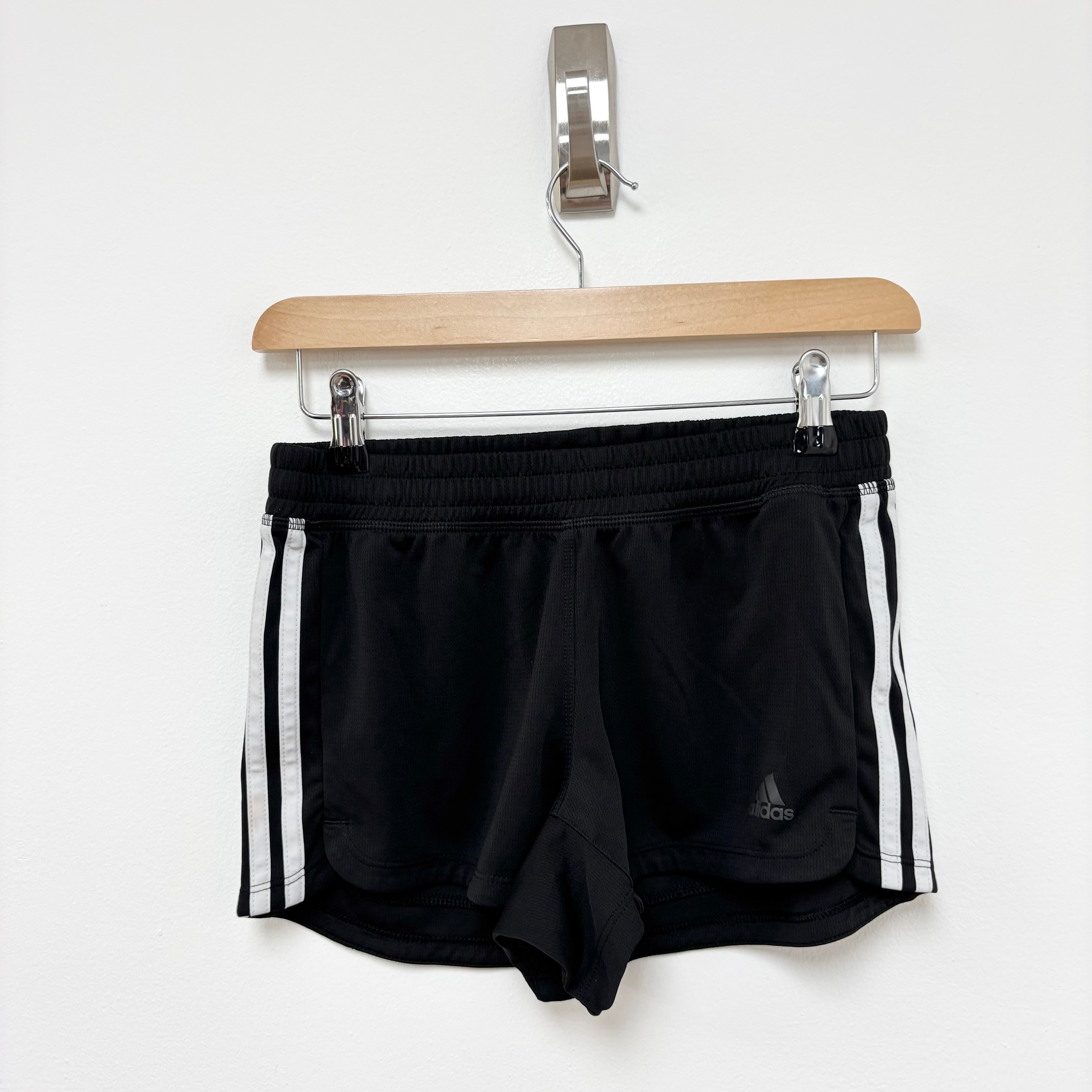 Adidas Shorts Womens XS Black Sports Running Gym Athletic Aeroready (E)