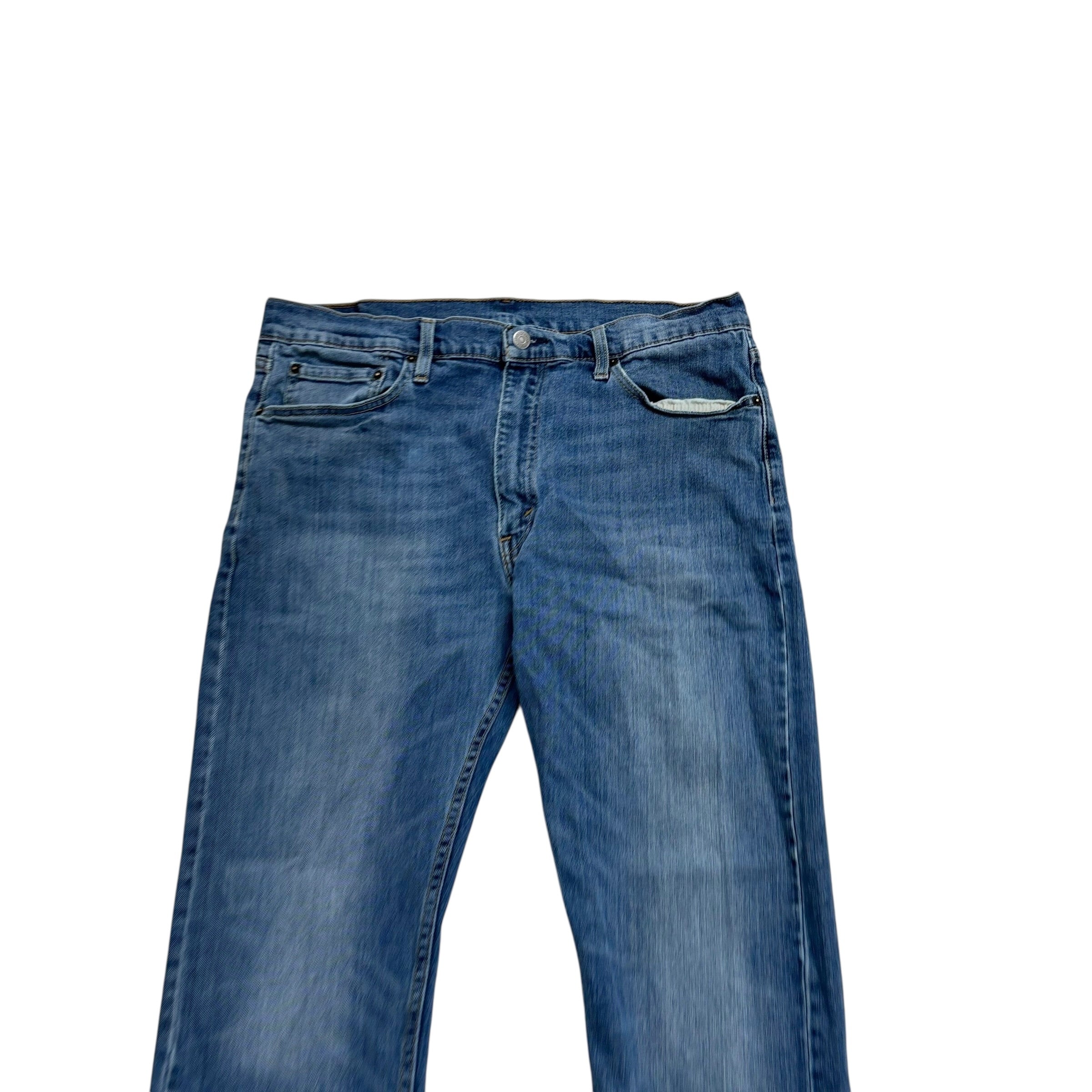 Levis 513 Jeans W36 L32 Mens Mid Blue Slim Straight Fit Stretch Denim