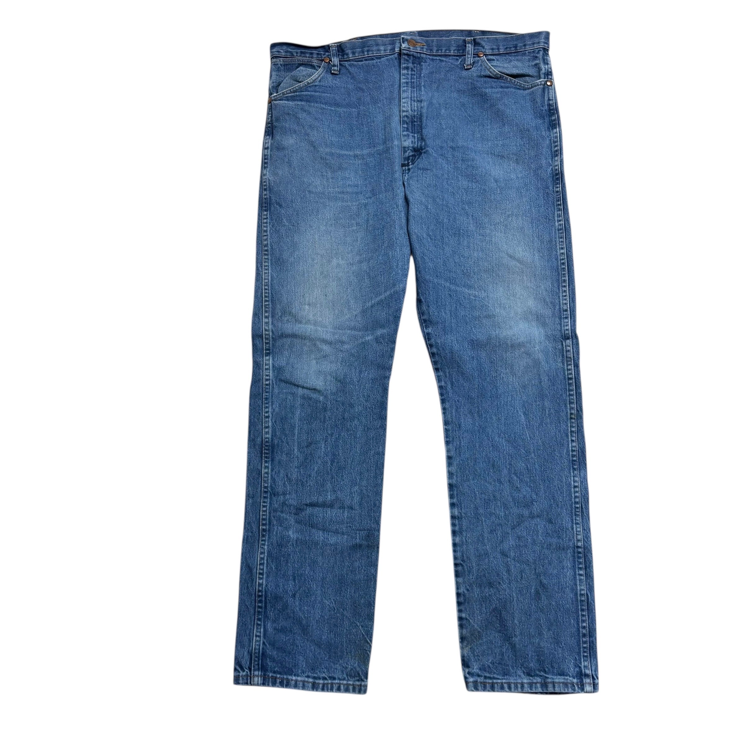 Wrangler Jeans Cowboy Cut W40 L33 Mens Mid Blue 13MWZ Original Fit Denim (F)