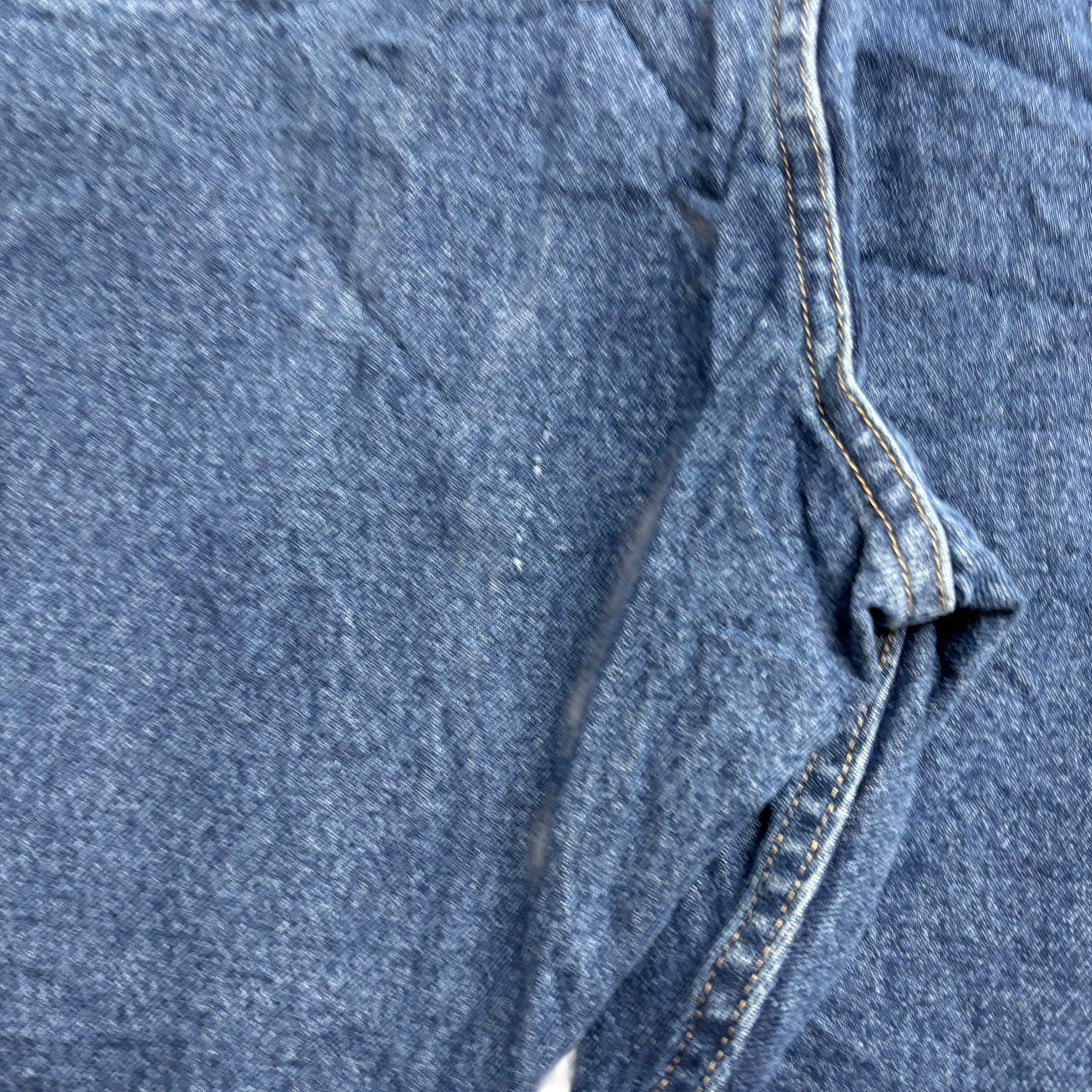 Wrangler Jeans W42 L30 Mens Mid Blue Relaxed Straight Fit Denim