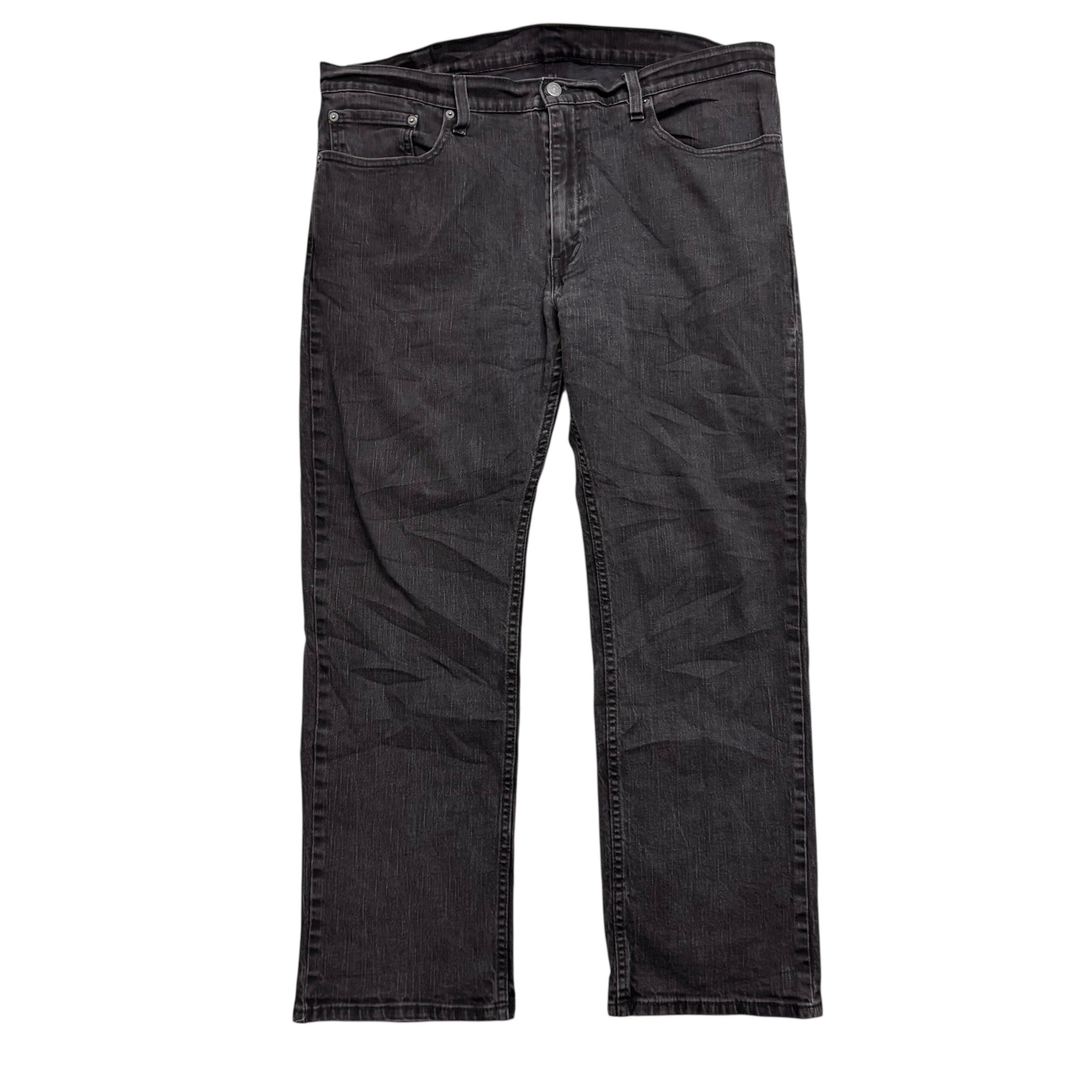 Levis 559 Jeans W38 L30 Mens Black Relaxed Straight Fit Stretch Denim