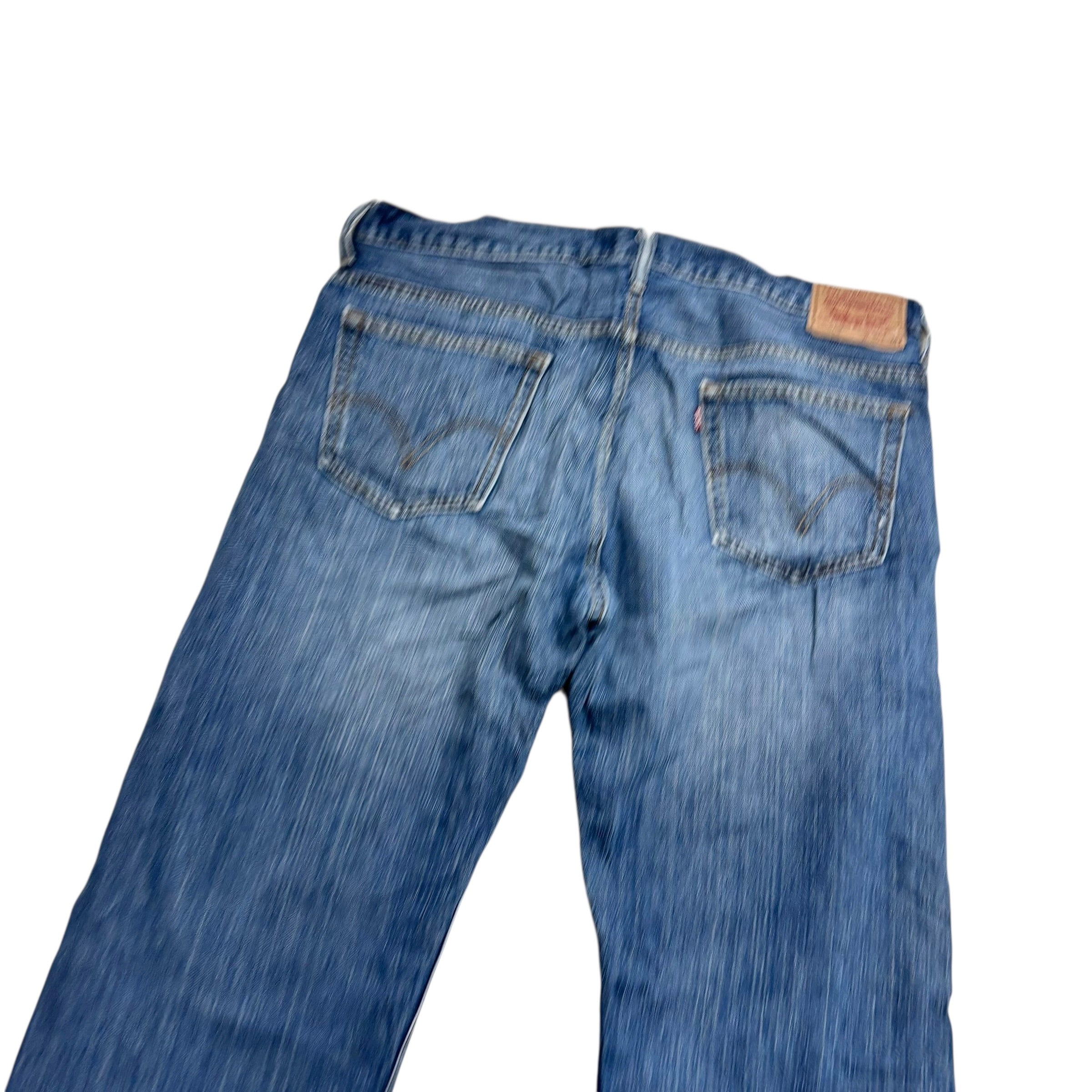 Levis 569 Jeans W36 L34 Mens Mid Blue Baggy Relaxed Straight Vintage Denim (E)