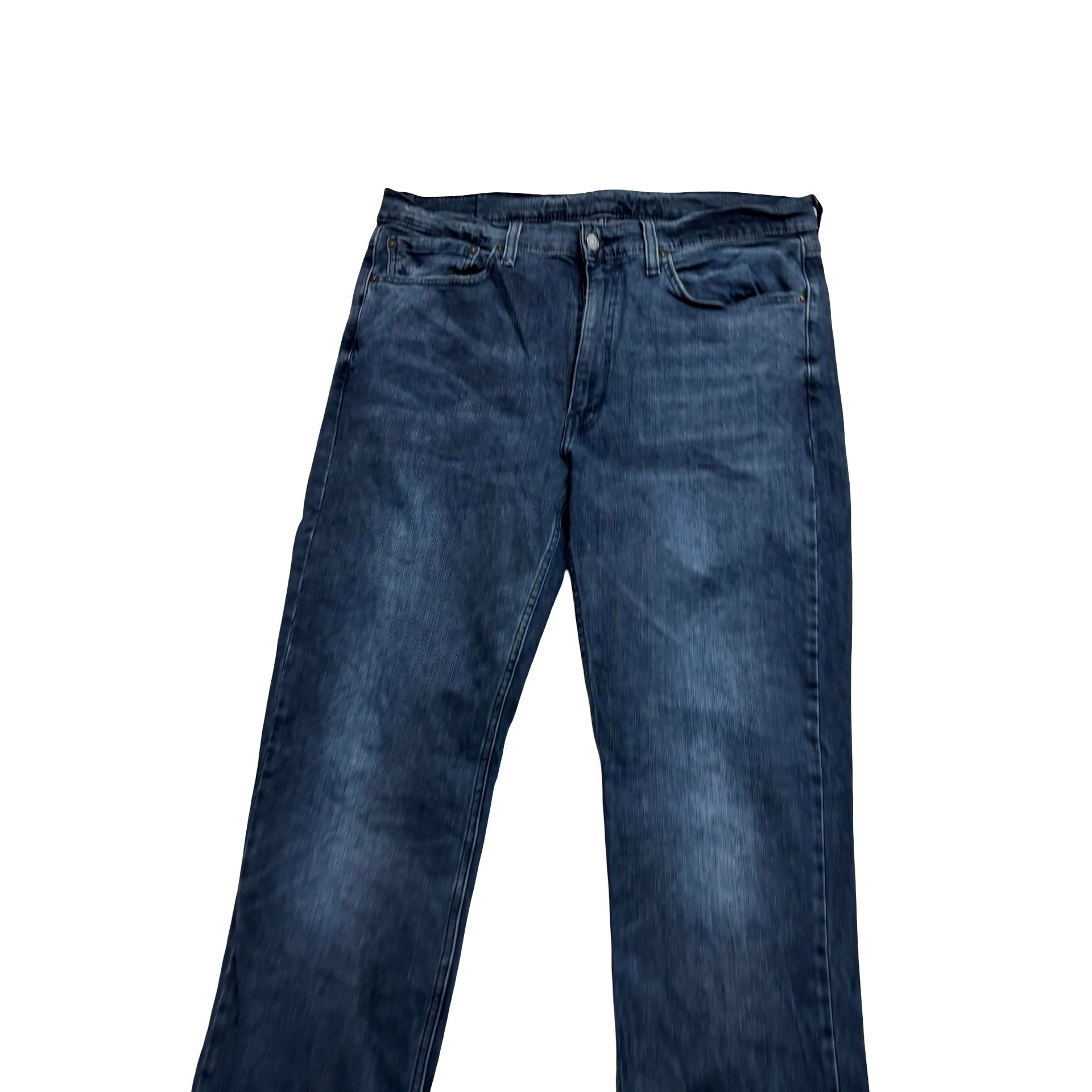 Levis 514 Jeans W36 L36 Mens Navy Blue Regular Straight Fit Stretch Denim (E)