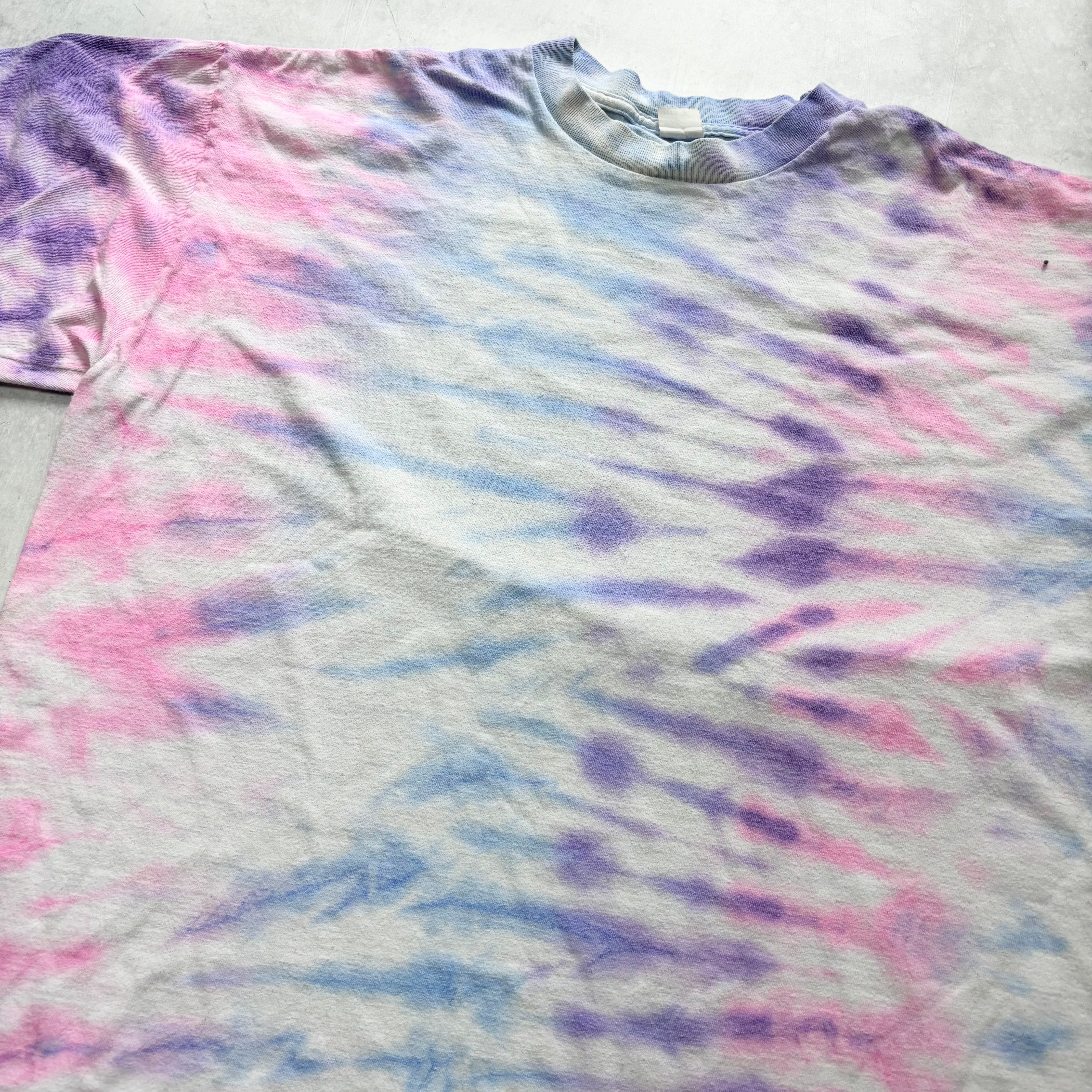 Vintage T Shirt Mens XL Tie Die Single Stitch Pink