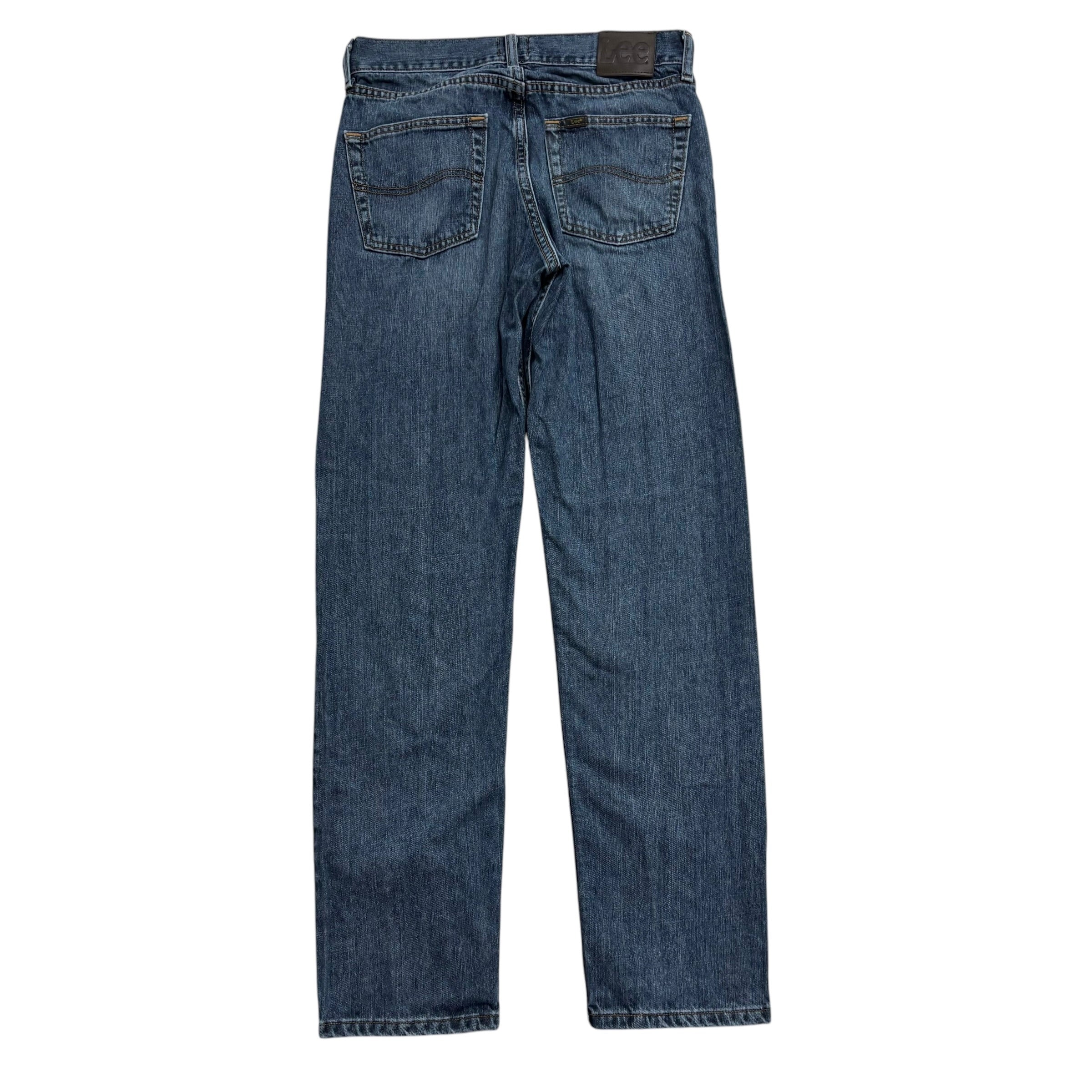 Lee Jeans W29 L32 Mens Dark Blue Regular Straight Fit Denim