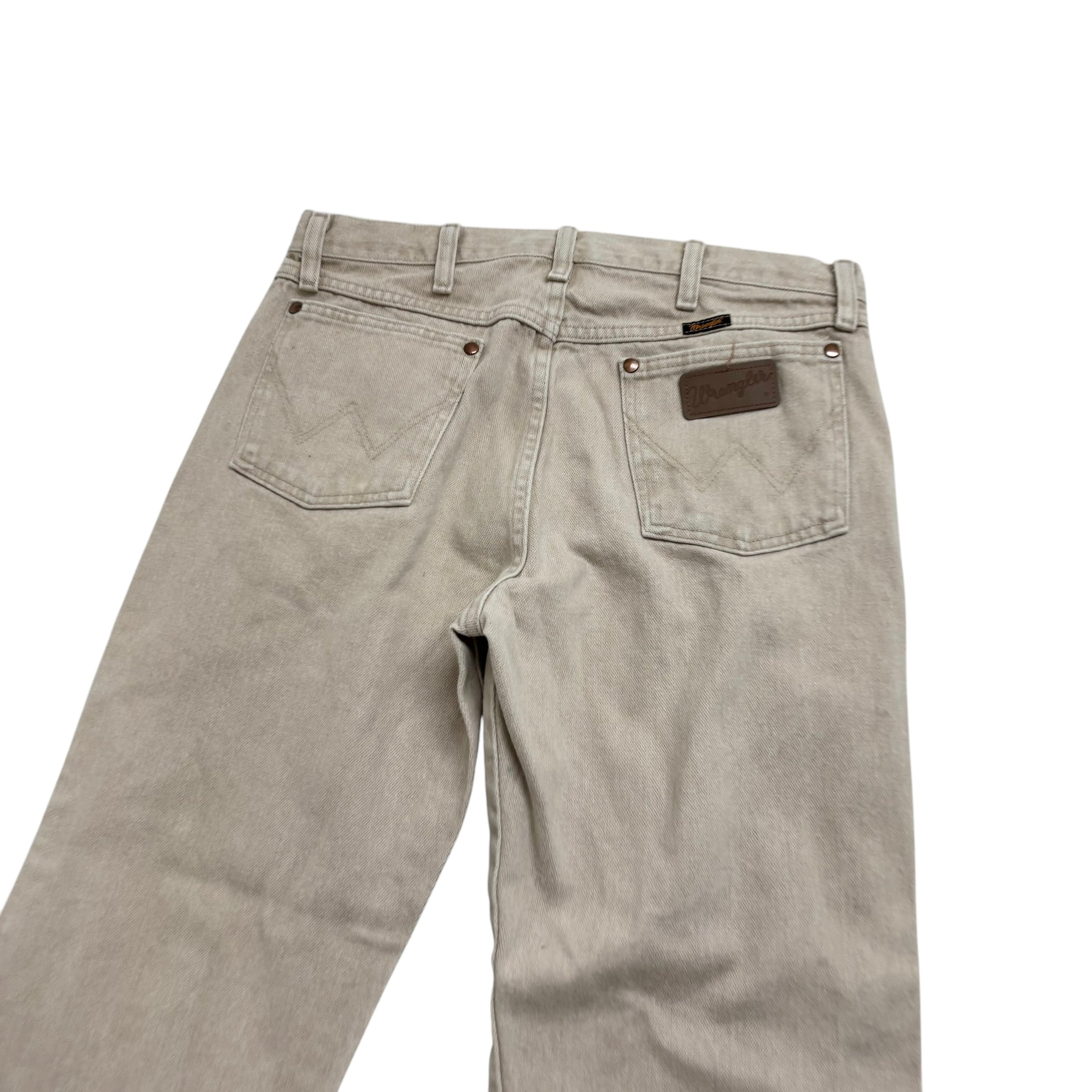 Wrangler Jeans Cowboy Cut W32 L32 Mens Cream 13MWZ Original Fit Denim