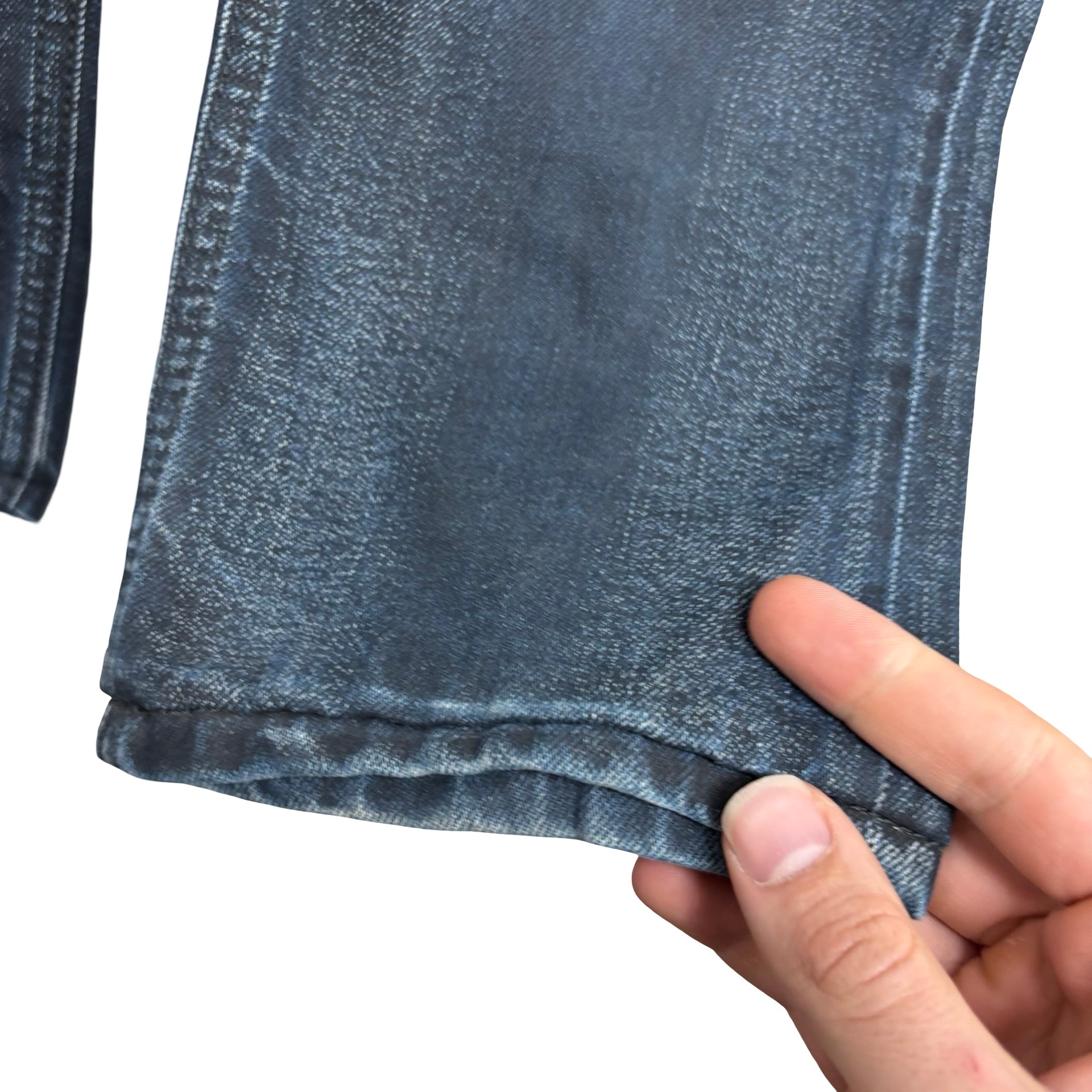 Diesel Tepphar Jeans W28 L32 Mens Navy Blue Slim Carrot Fit Stretch Waxed