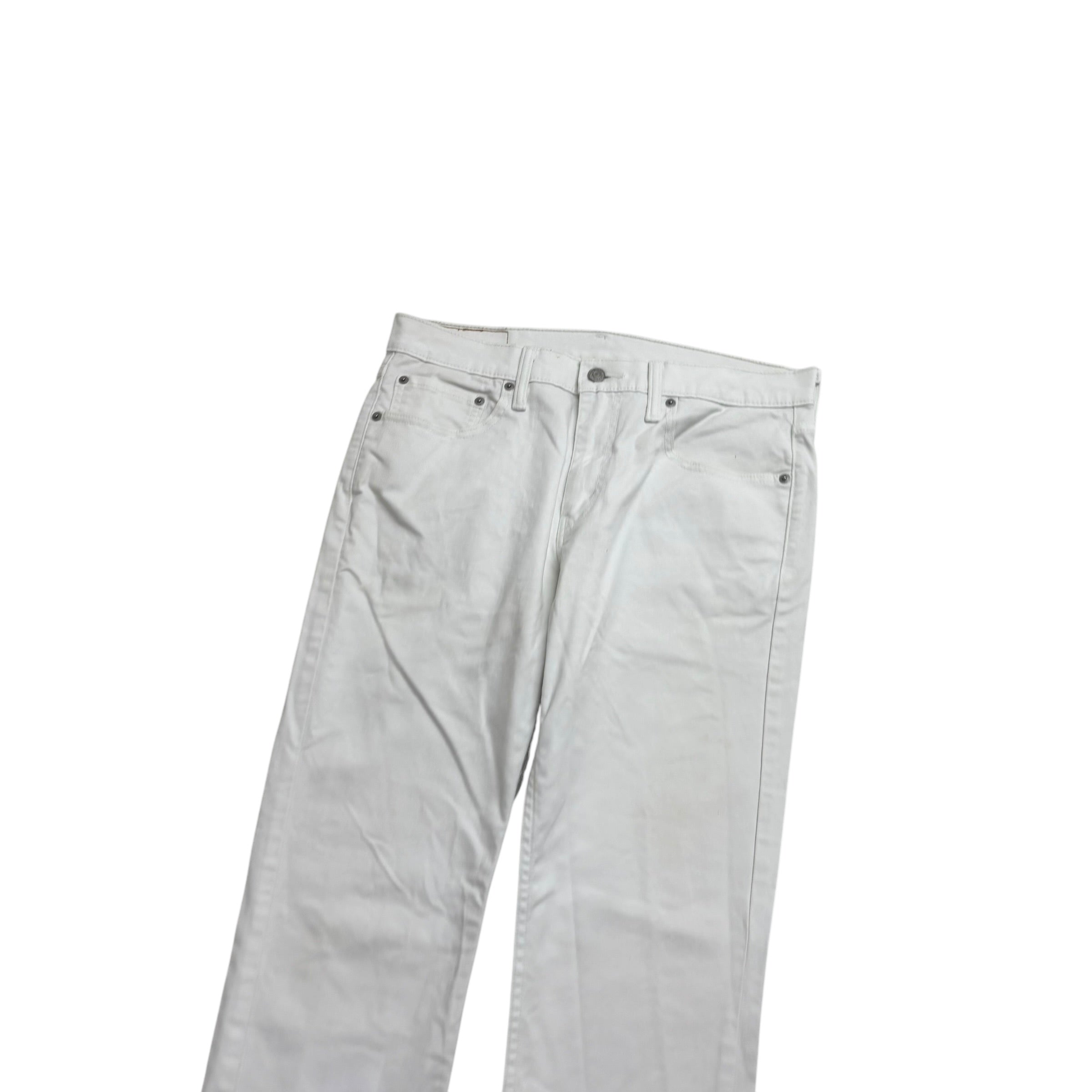 Levis 511 Jeans W33 L32 Mens White Slim Fit Stretch Denim