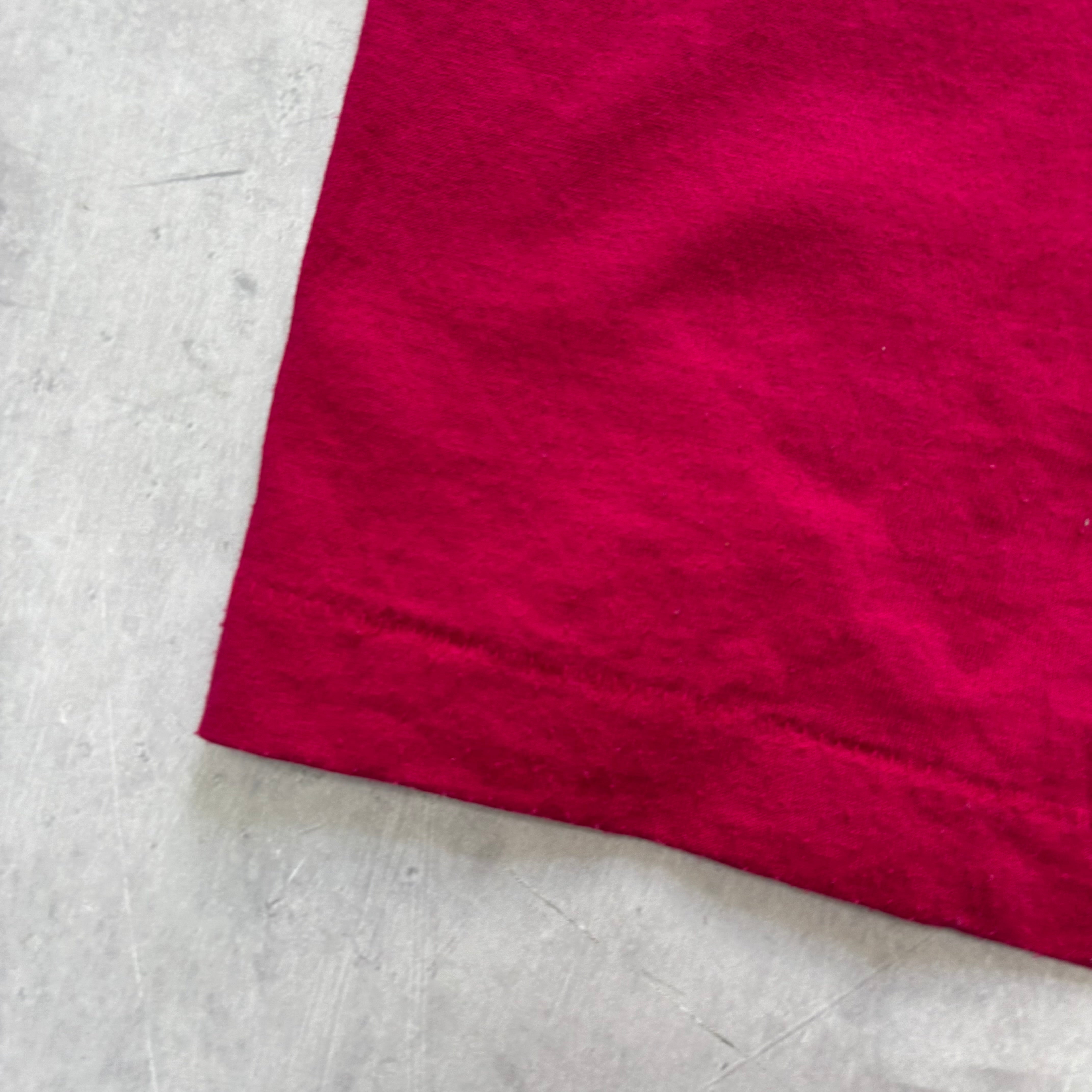 Vintage T Shirt Mens Large Pink Single Stitch Graphic Print 90s USA Tourist (E)