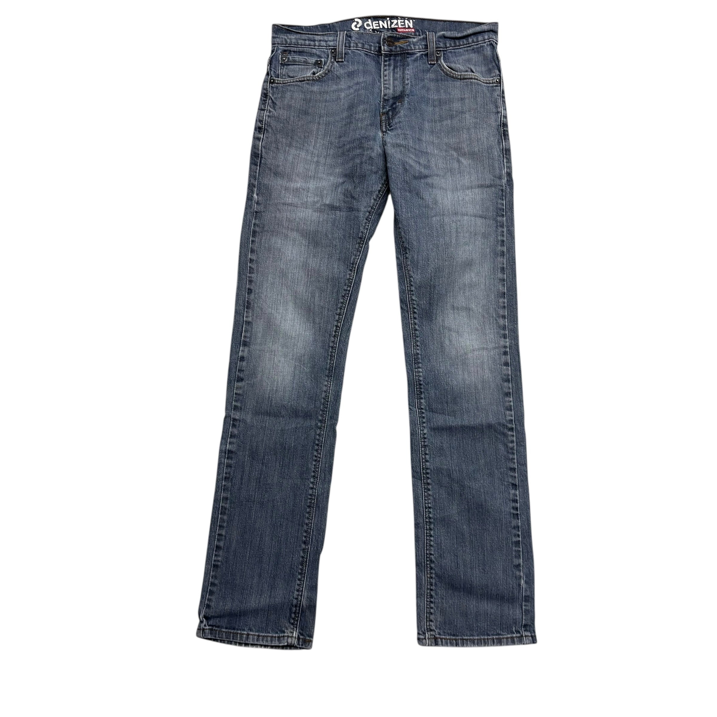 Levis Denizen Jeans W30 L32 Mens Mid Blue Skinny Fit Denim