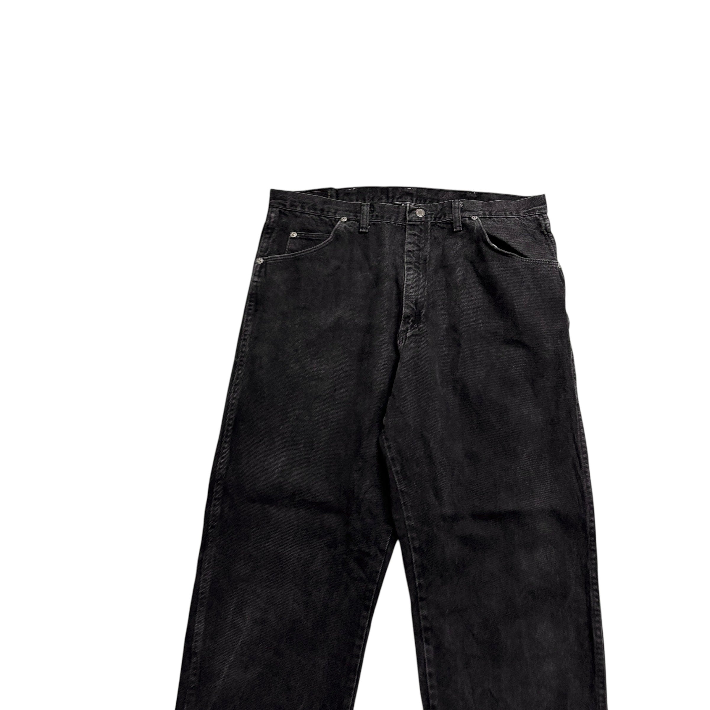 Wrangler Jeans W38 L32 Mens Black Relaxed Tapered USA Made Vintage (E)