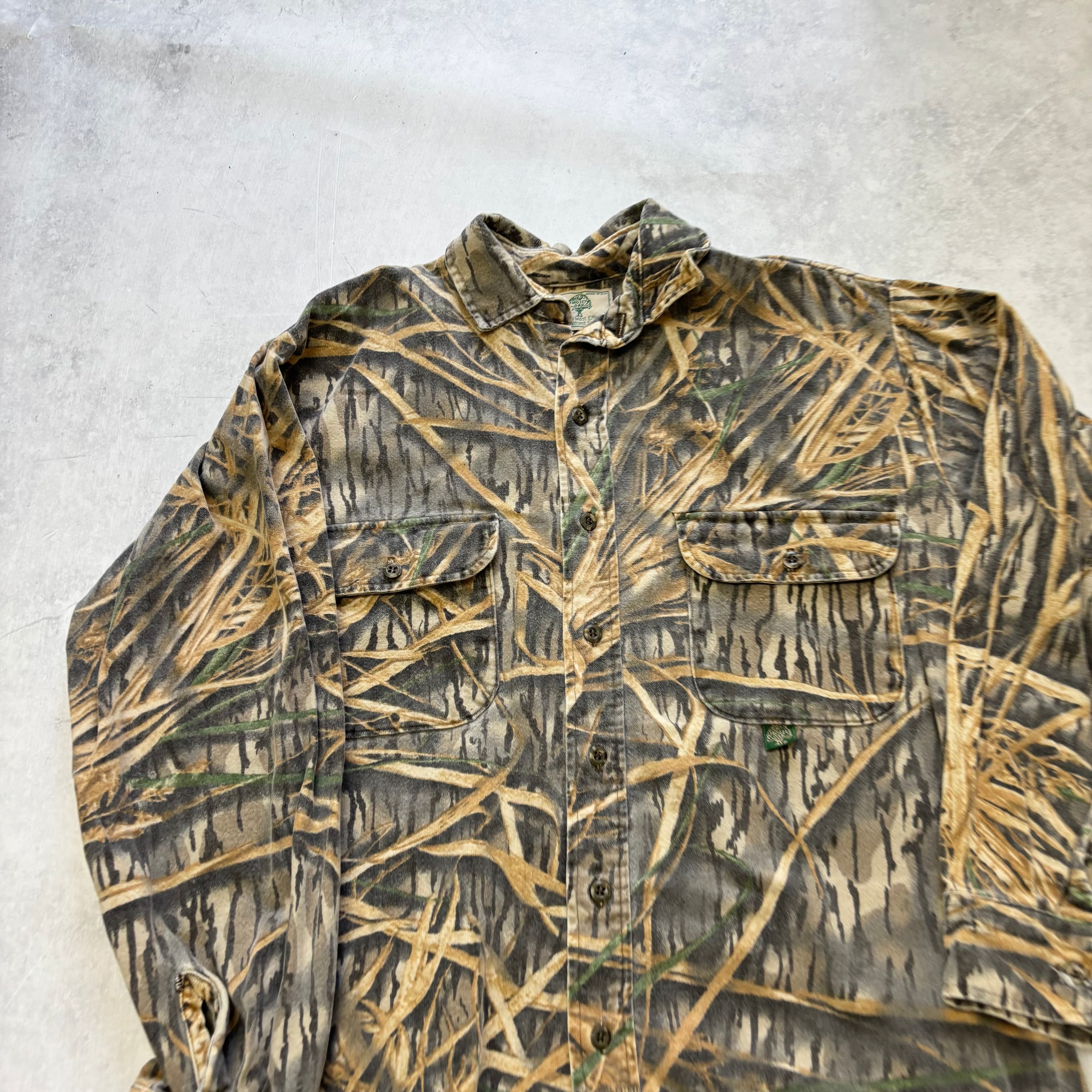 Vintage RealTree Shirt Mens Small Camo Hunting 90s USA Made Mossy Oak