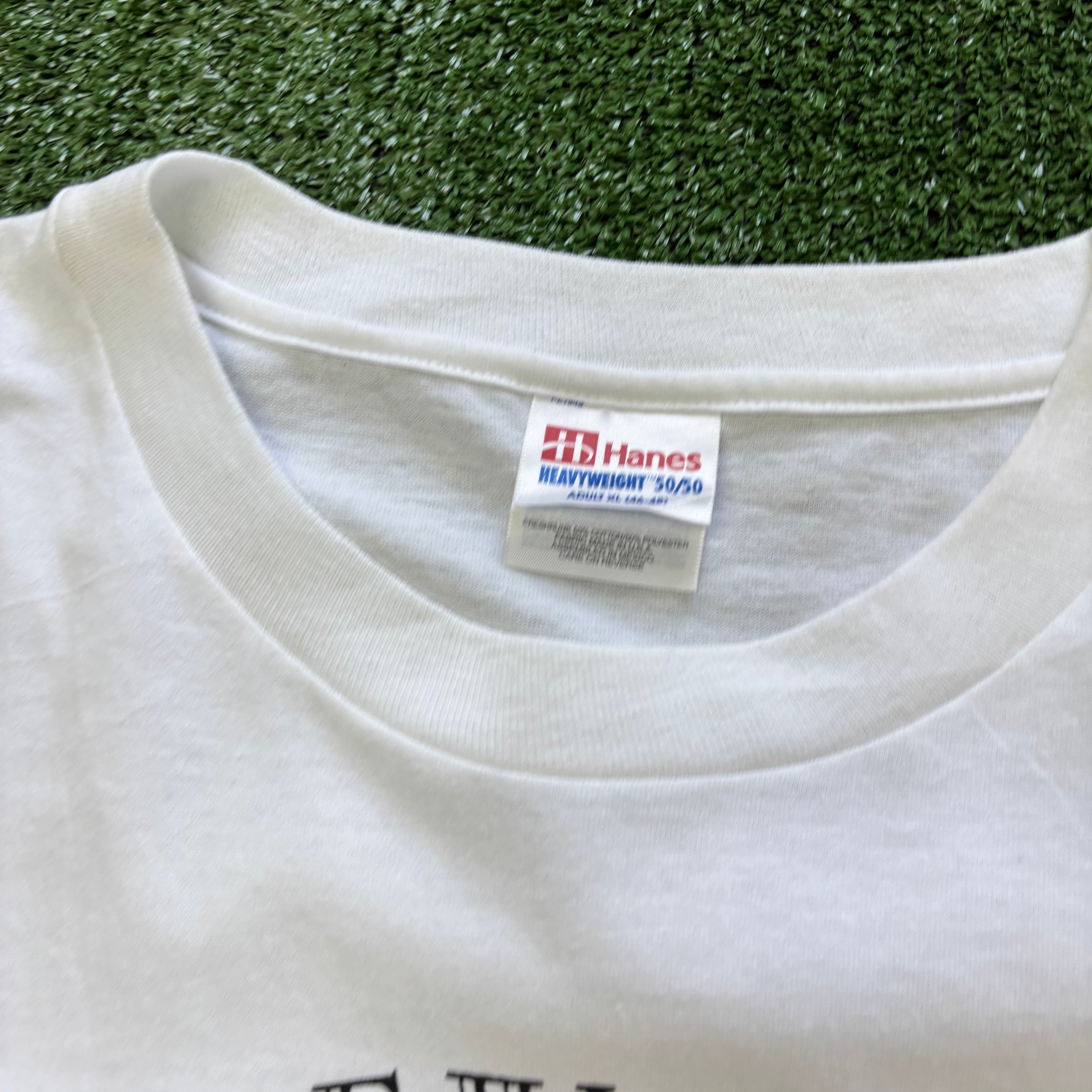 Vintage T Shirt Mens XL White Graphic Print 00s USA (E)