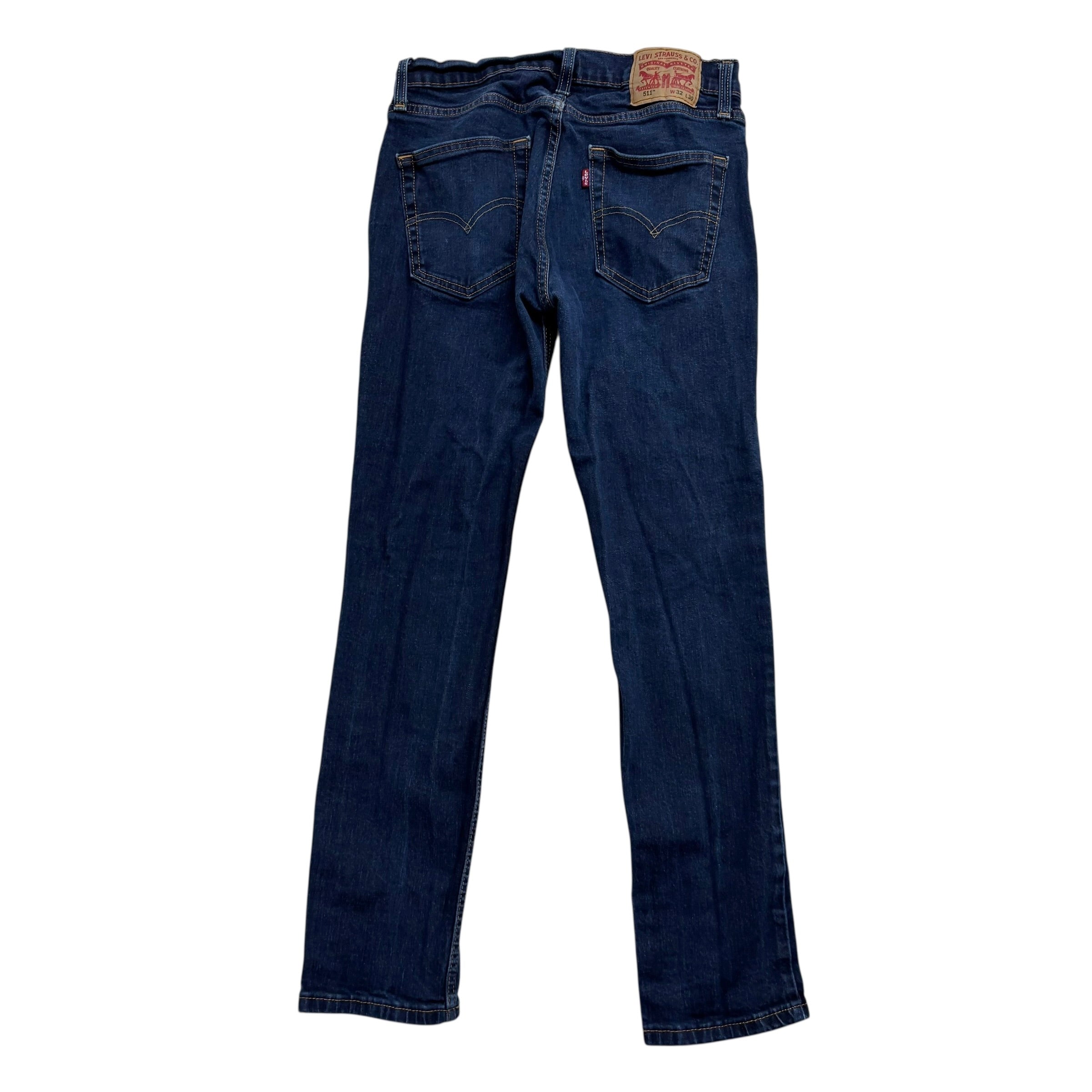 Levis 511 Jeans W30 L29 Mens Dark Blue Slim Fit Stretch Denim