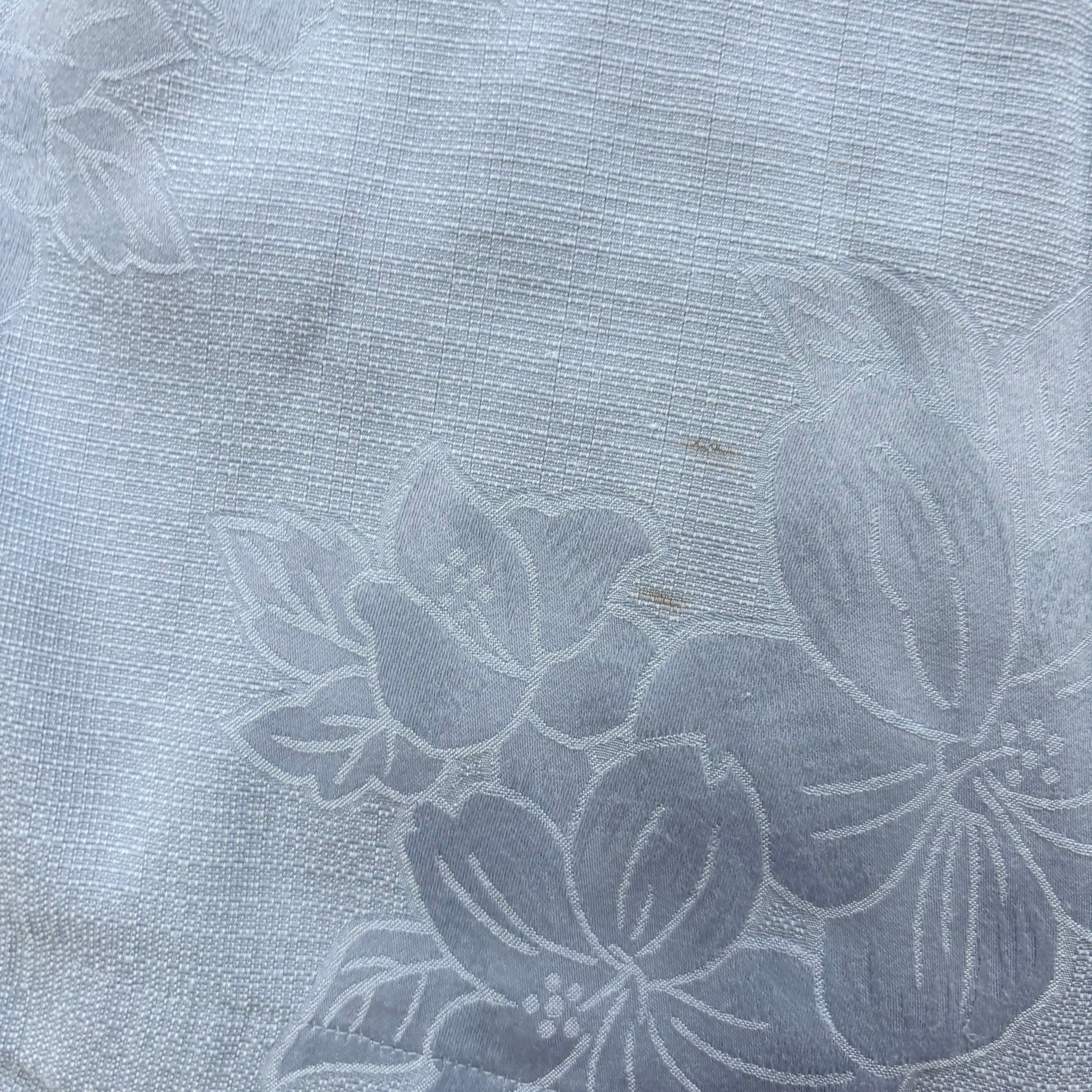 Hawaiian Shirt Mens XL Blue Floral Aloha Short Sleeve Polyester Blend
