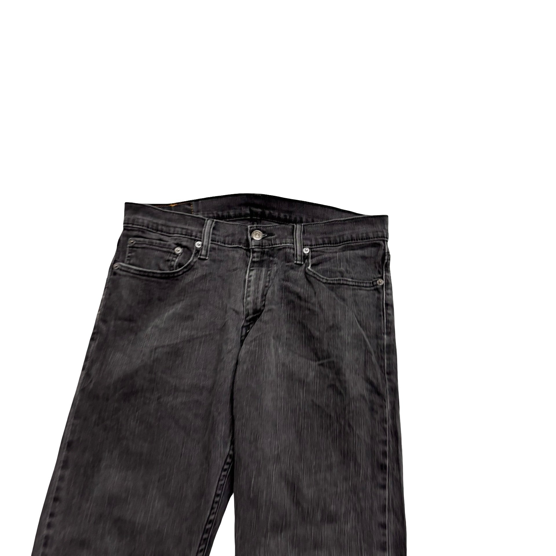 Levis 514 Jeans W33 L32 Mens Black Regular Straight Fit Stretch Denim