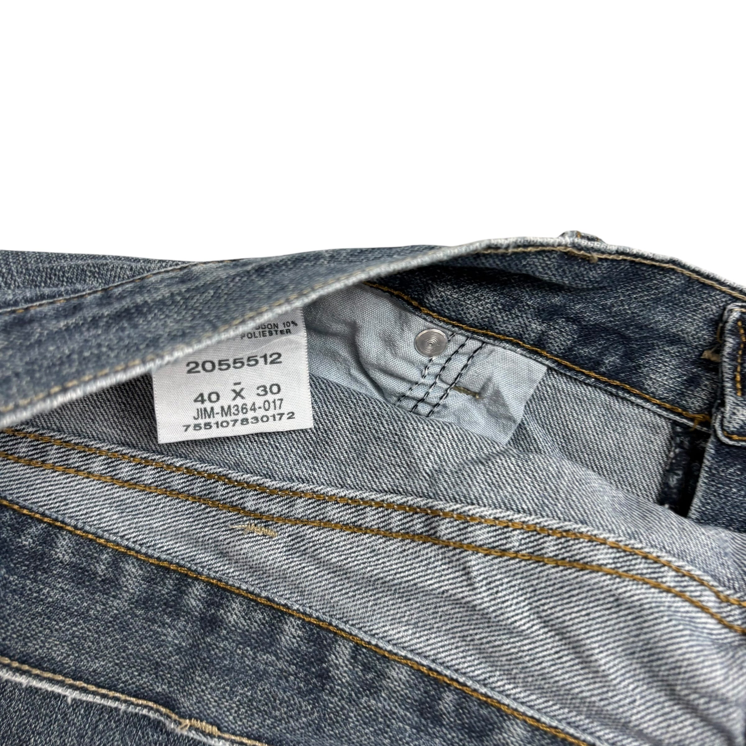 Lee Jeans W40 L30 Mens Mid Blue Relaxed Straight Fit Vintage Denim