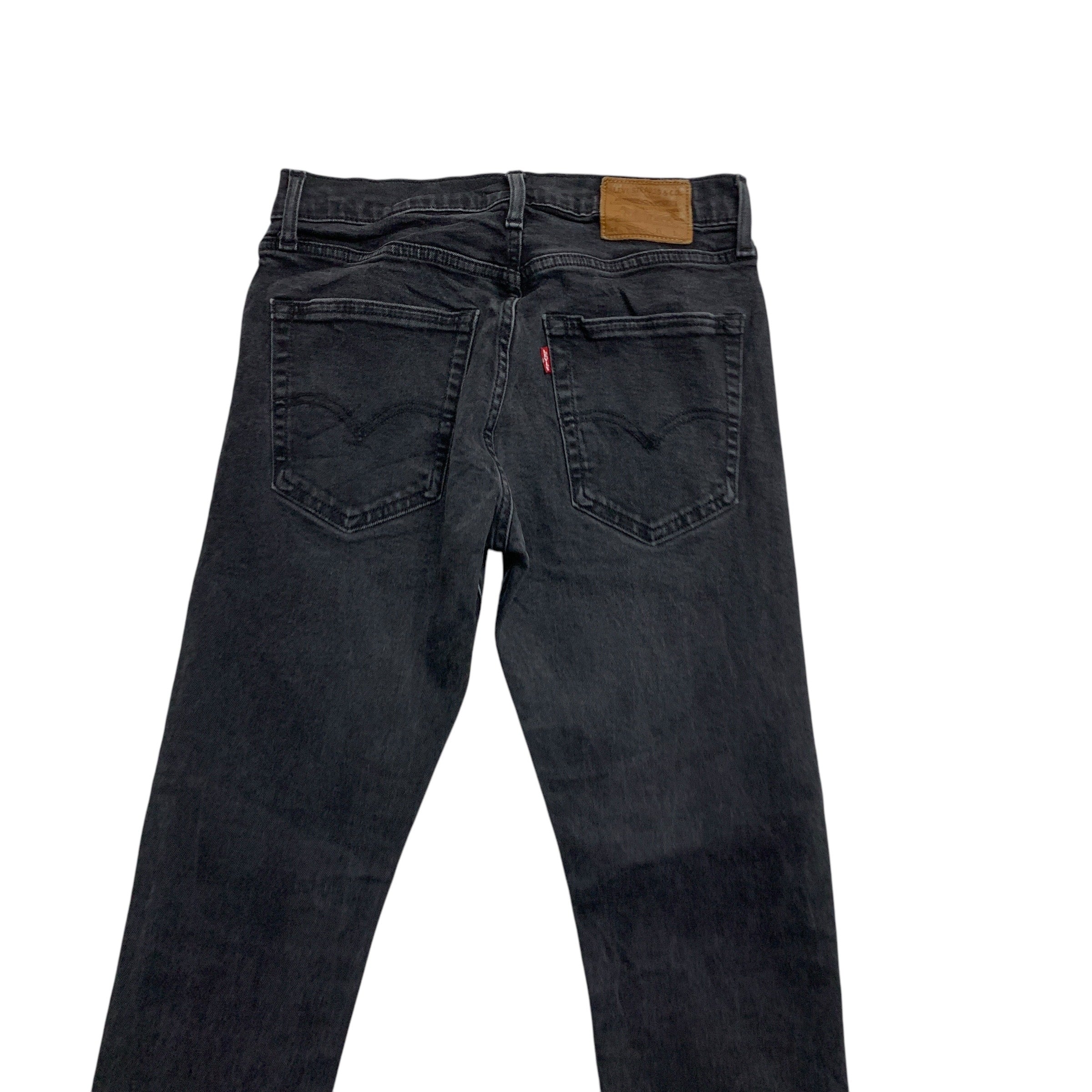 Levis 512 Jeans W28 L31 Mens Black Slim Tapered Fit Stretch Premium Denim (G)