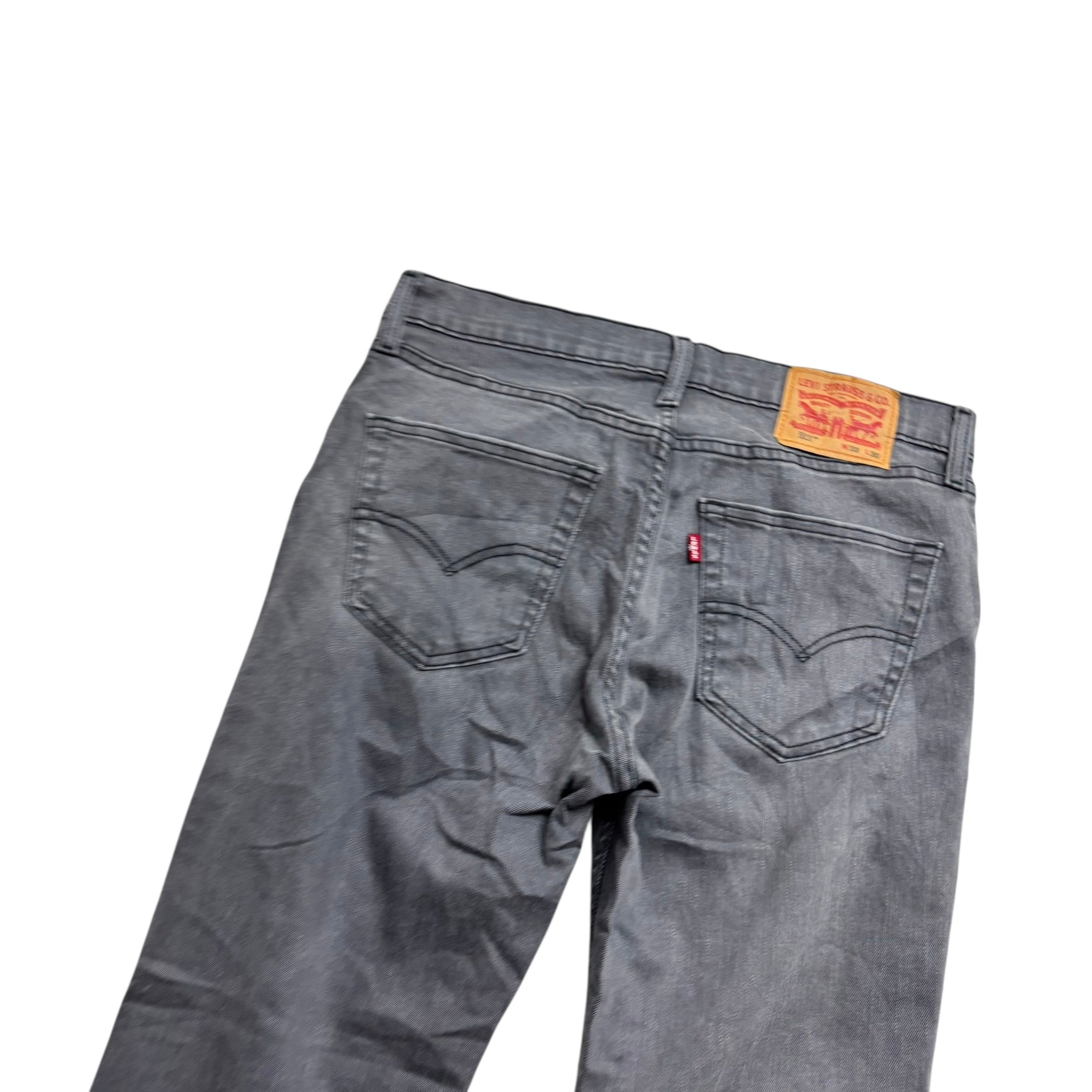 Levis 511 Jeans W33 L30 Mens Grey Slim Fit Stretch Denim (E)
