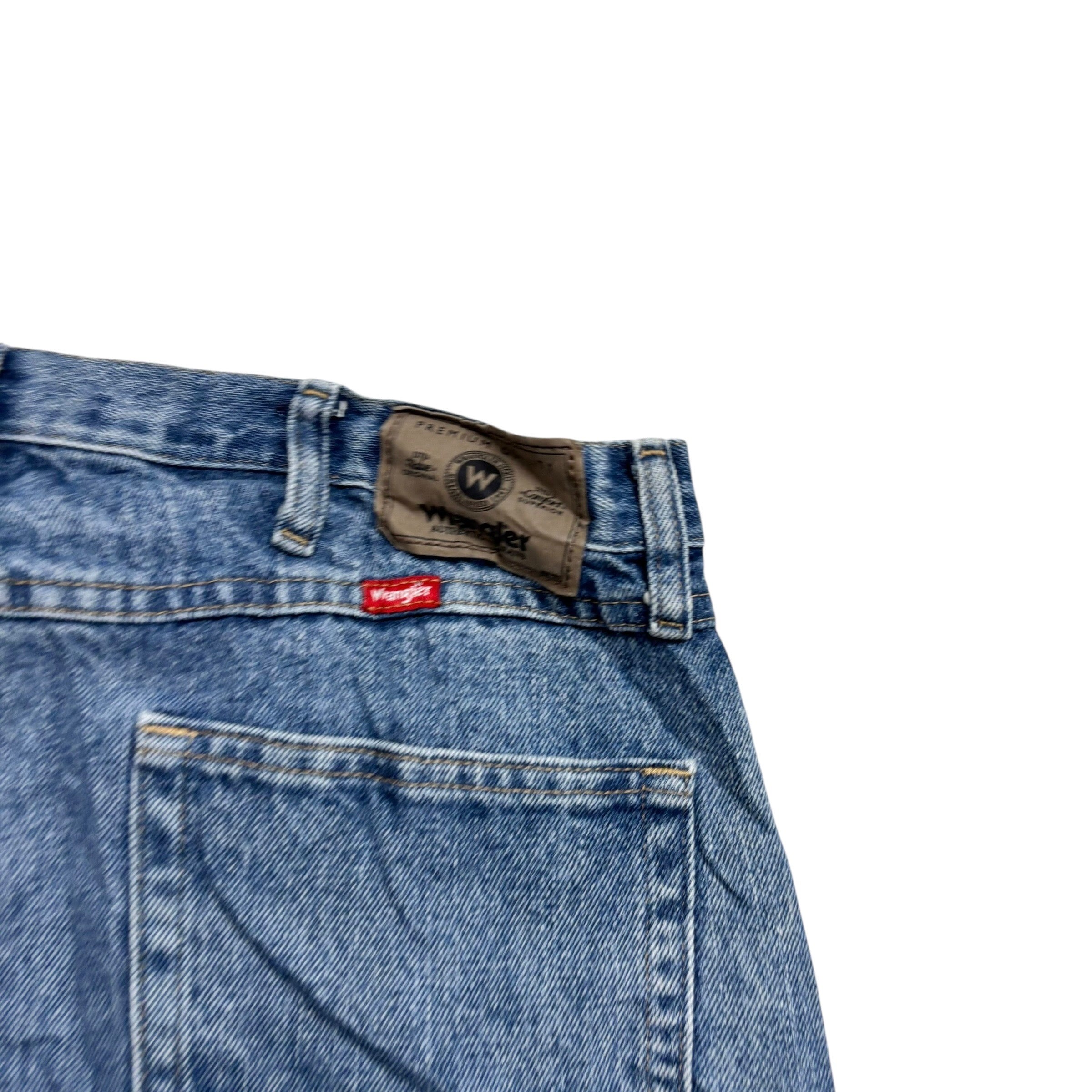 Wrangler Jeans W38 L33 Mens Light Blue Regular Straight Fit Denim