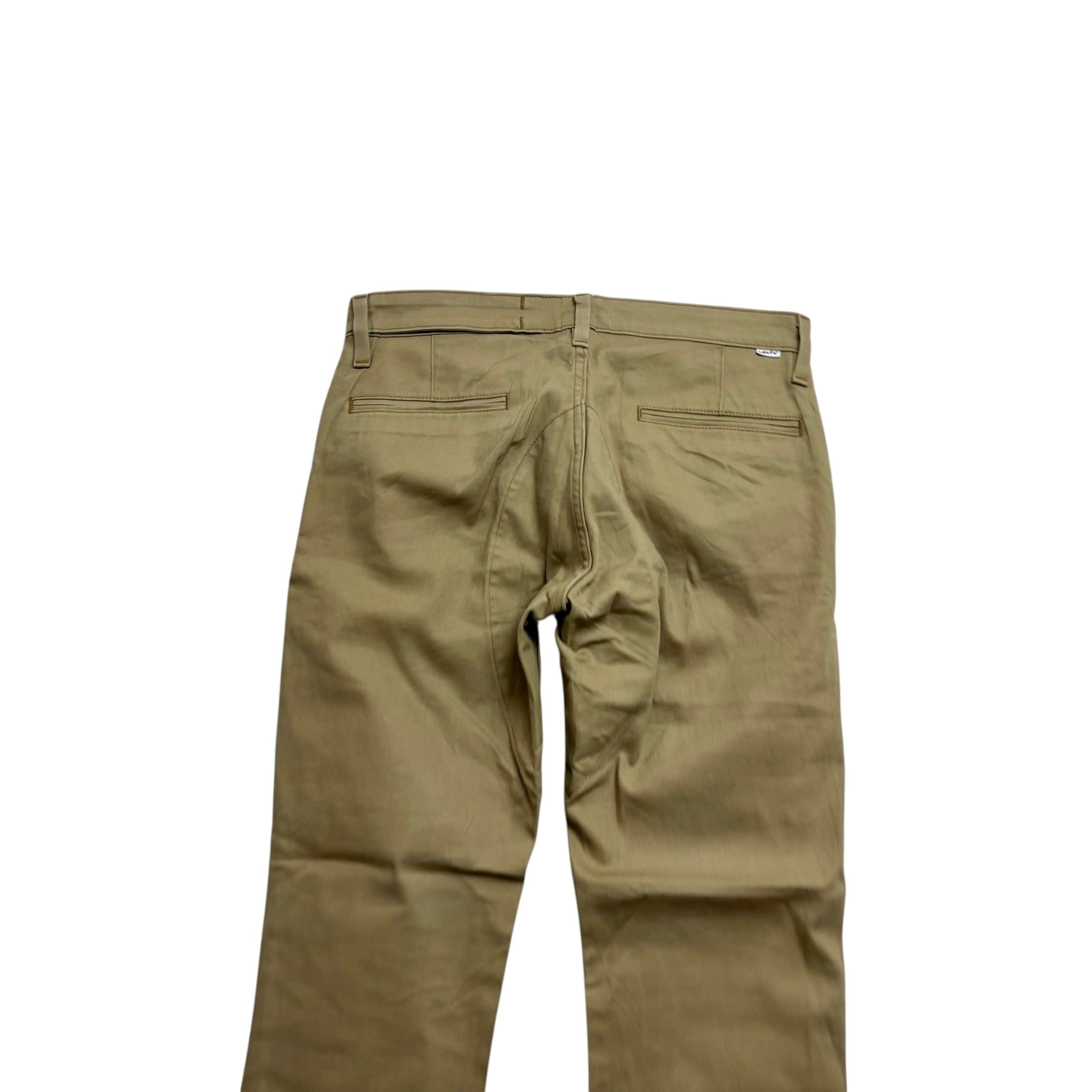Levis Commuter Chino Trousers W32 L32 Mens Beige Regular Tapered Fit Stretch (E)