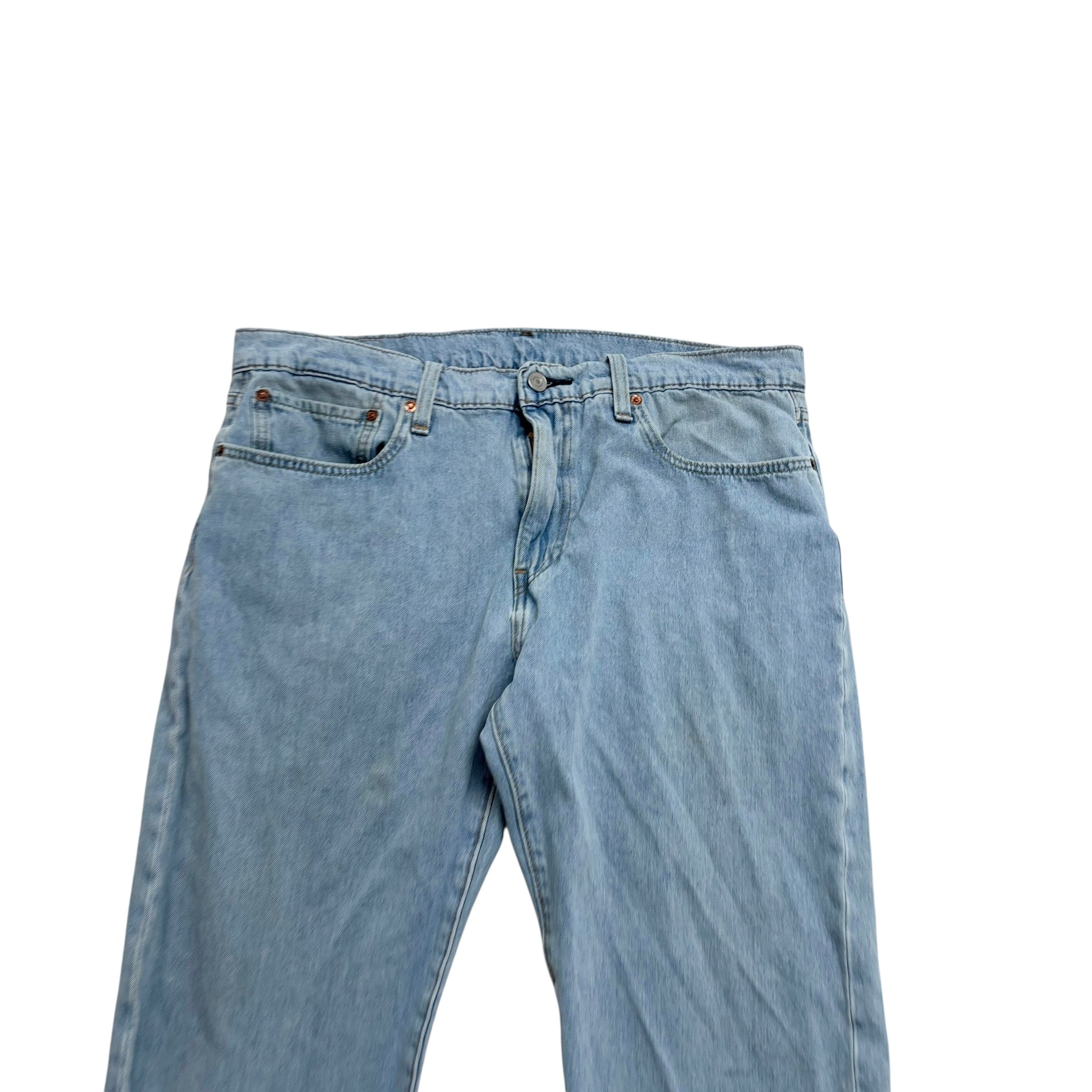 Levis 502 Jeans W36 L27 Mens Light Blue Regular Tapered Fit Stretch Denim