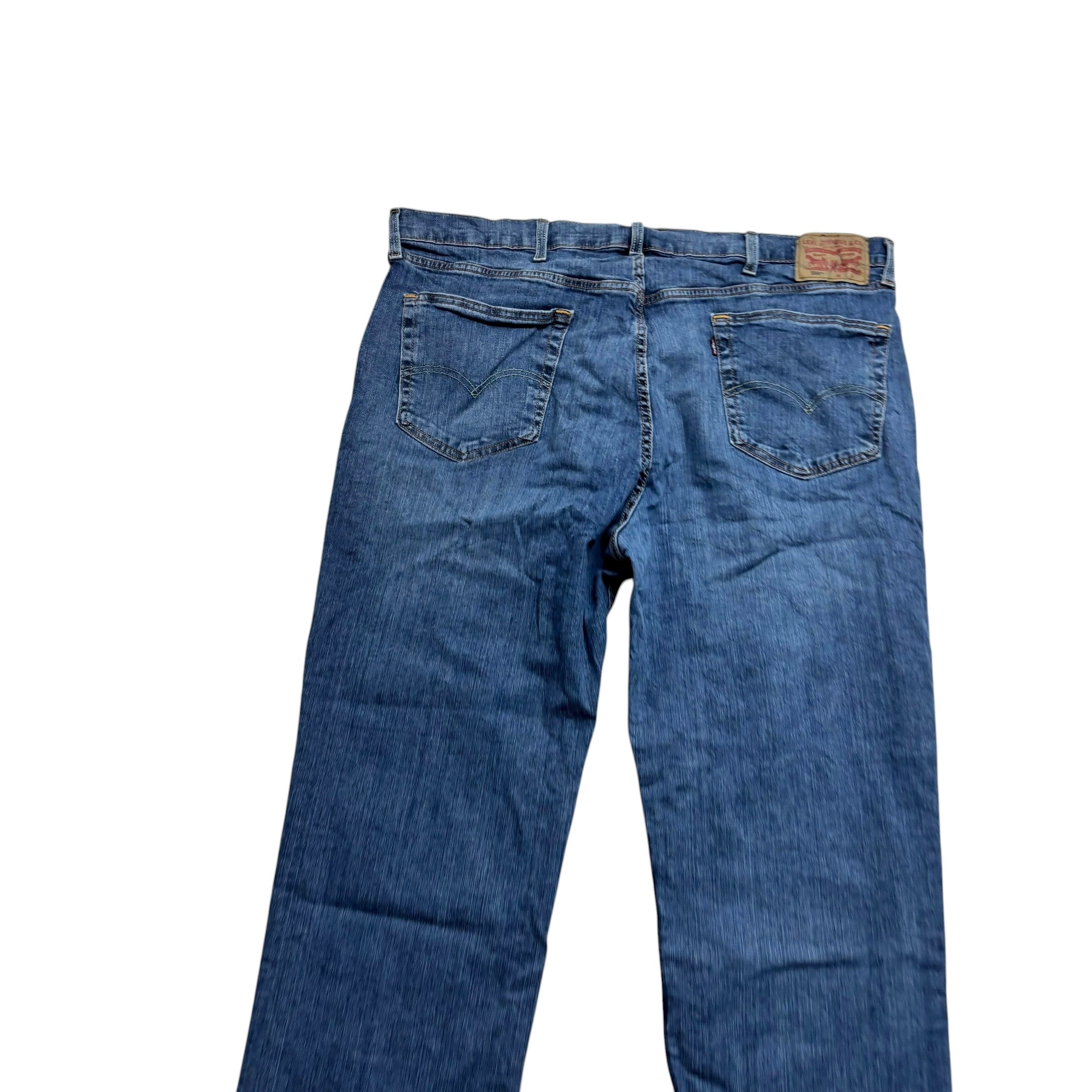 Levis 559 Jeans W42 L31 Mens Mid Blue Relaxed Straight Fit Stretch Denim