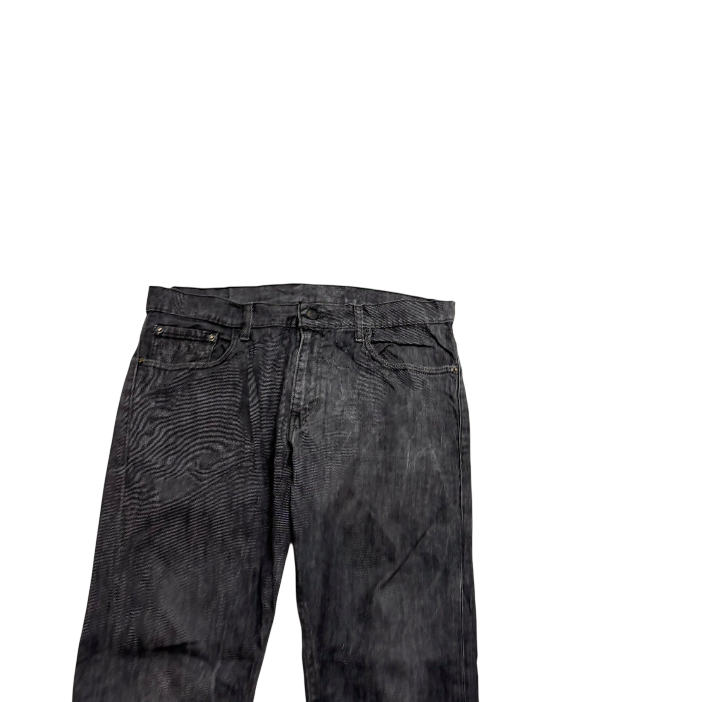 Levis 514 Jeans W35 L30 Mens Grey Slim Straight Fit Stretch Vintage Denim