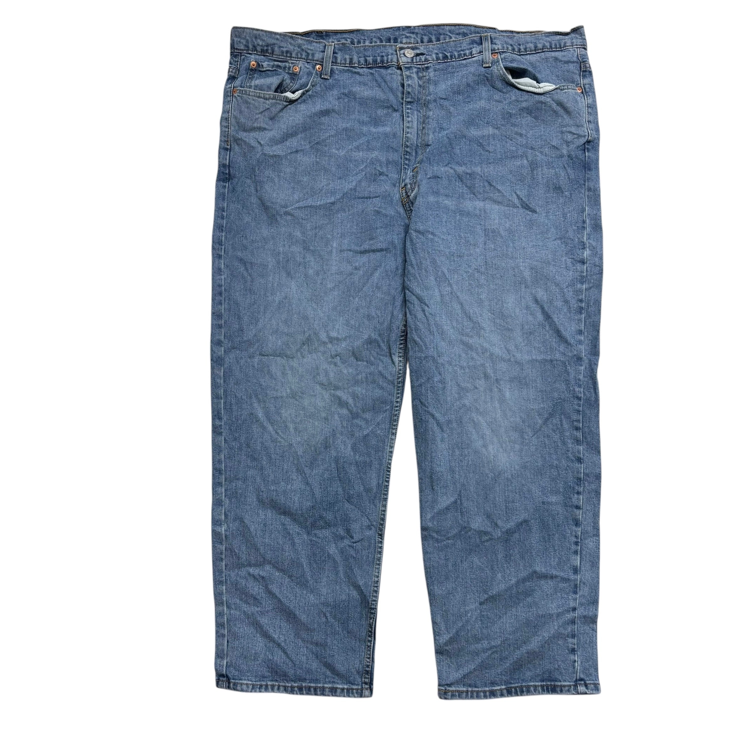Levis 550 Jeans W48 L29 Mens Light Blue Baggy Relaxed Straight Stretch Denim (E)