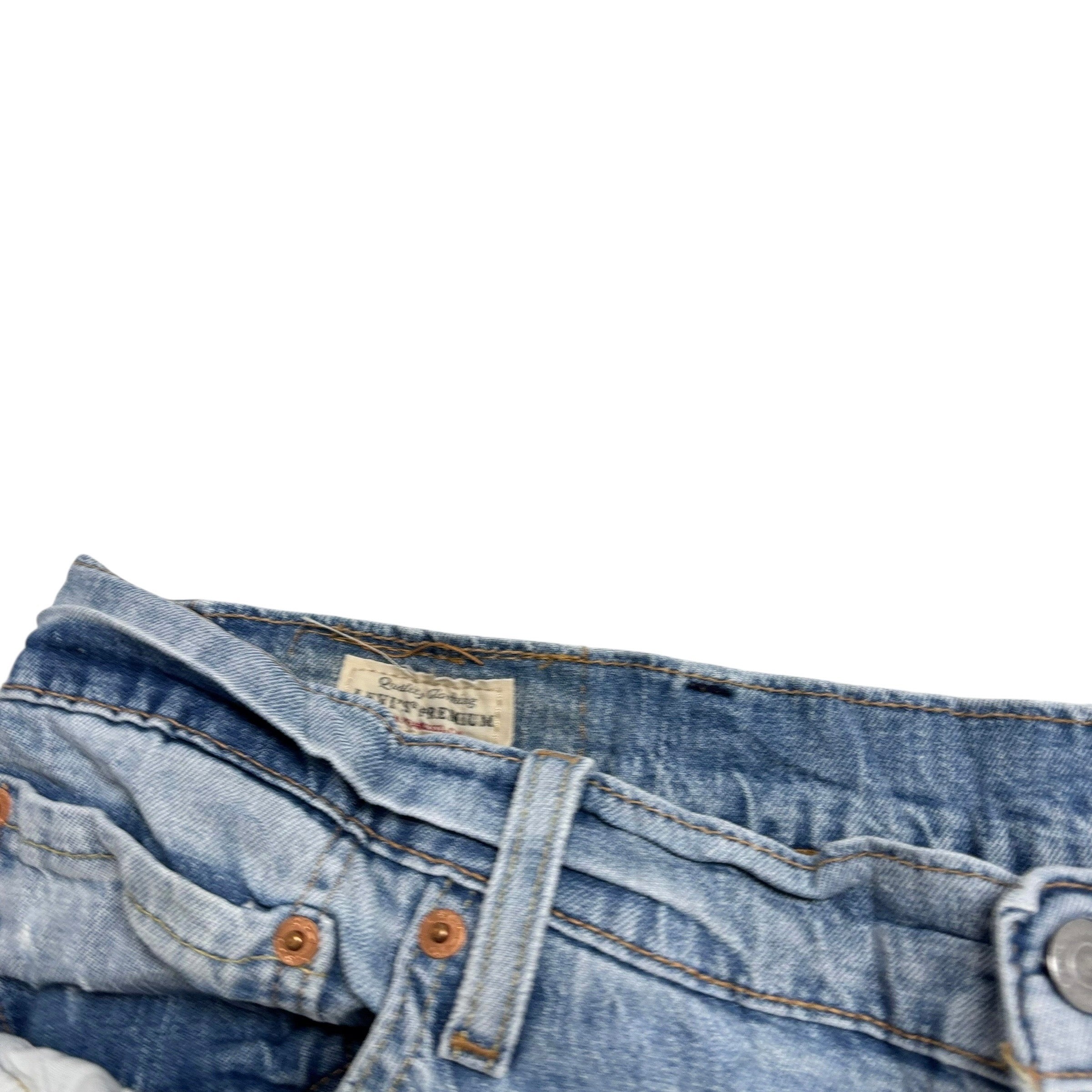 Levis 512 Jeans W38 L30 Mens Light Blue Slim Tapered Fit Stretch Denim (F)