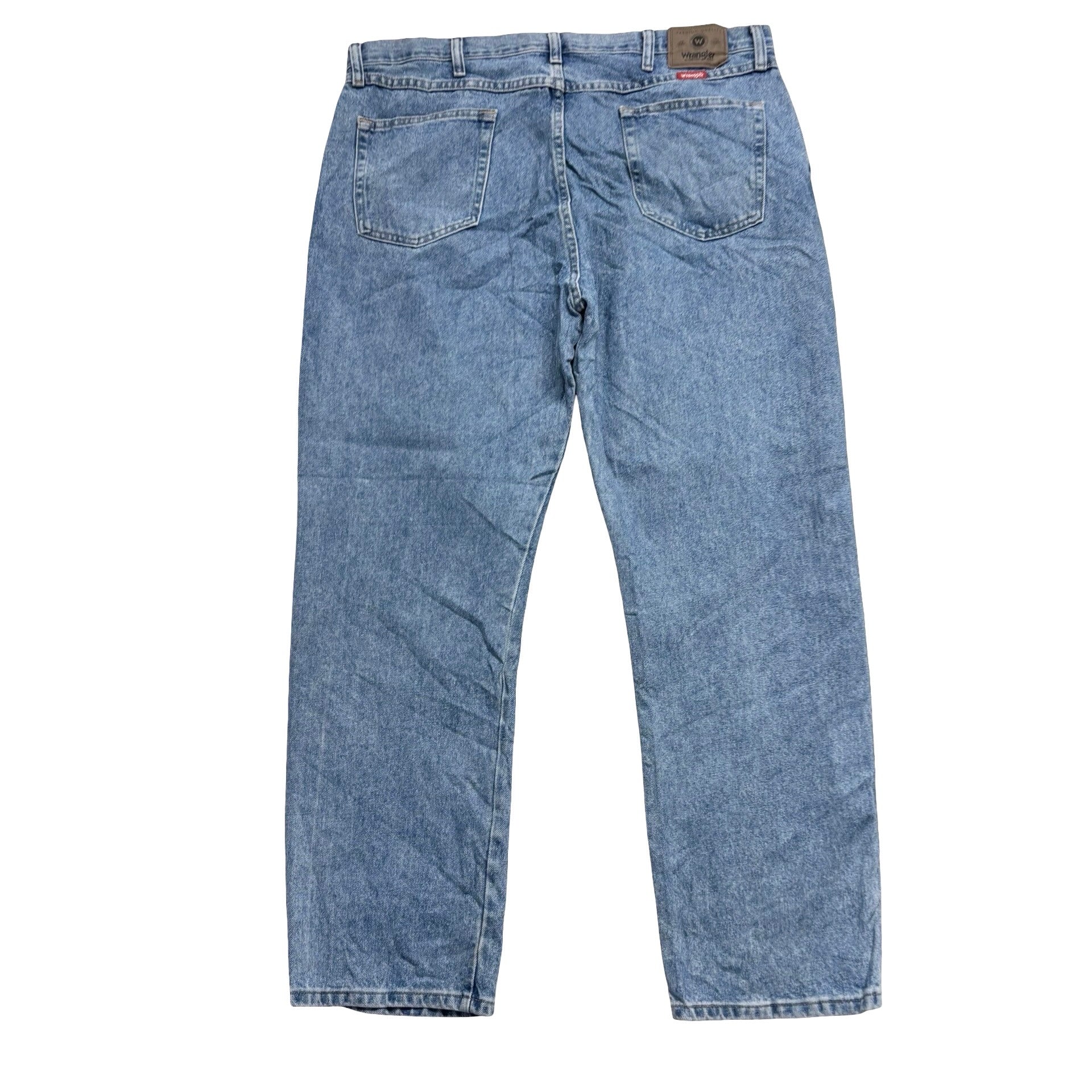Wrangler Jeans W40 L30 Mens Light Blue Regular Straight Fit Denim (E)