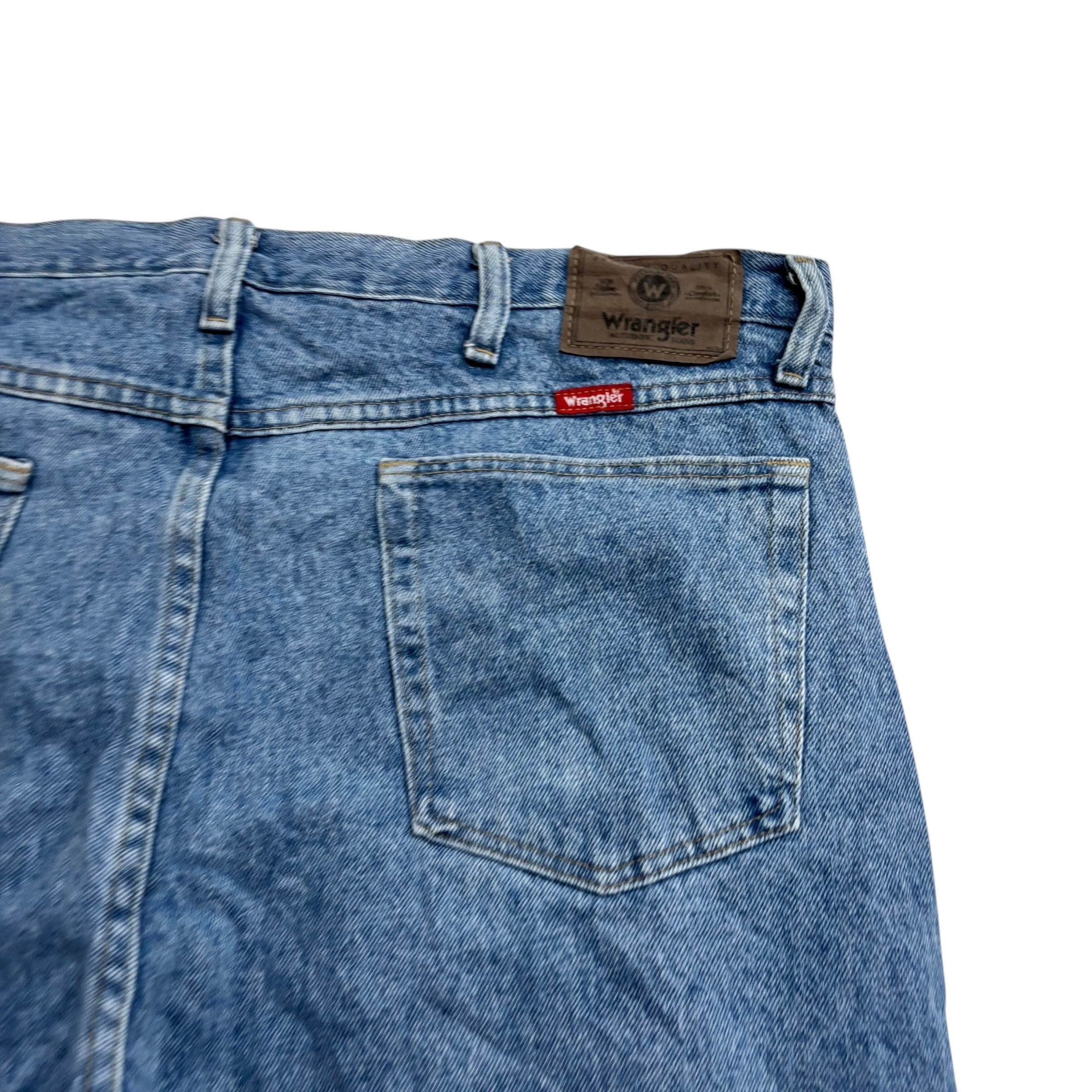 Wrangler Jeans W40 L32 Mens Light Blue Regular Straight Fit Vintage Denim (E)