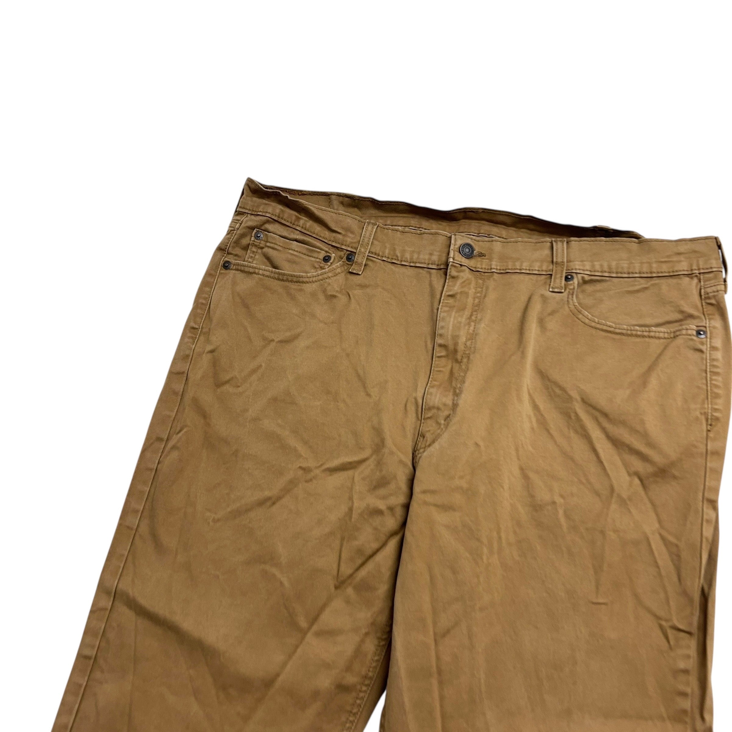 Levis 541 Trousers W42 L32 Mens Beige Athletic Tapered Fit Stretch Pants