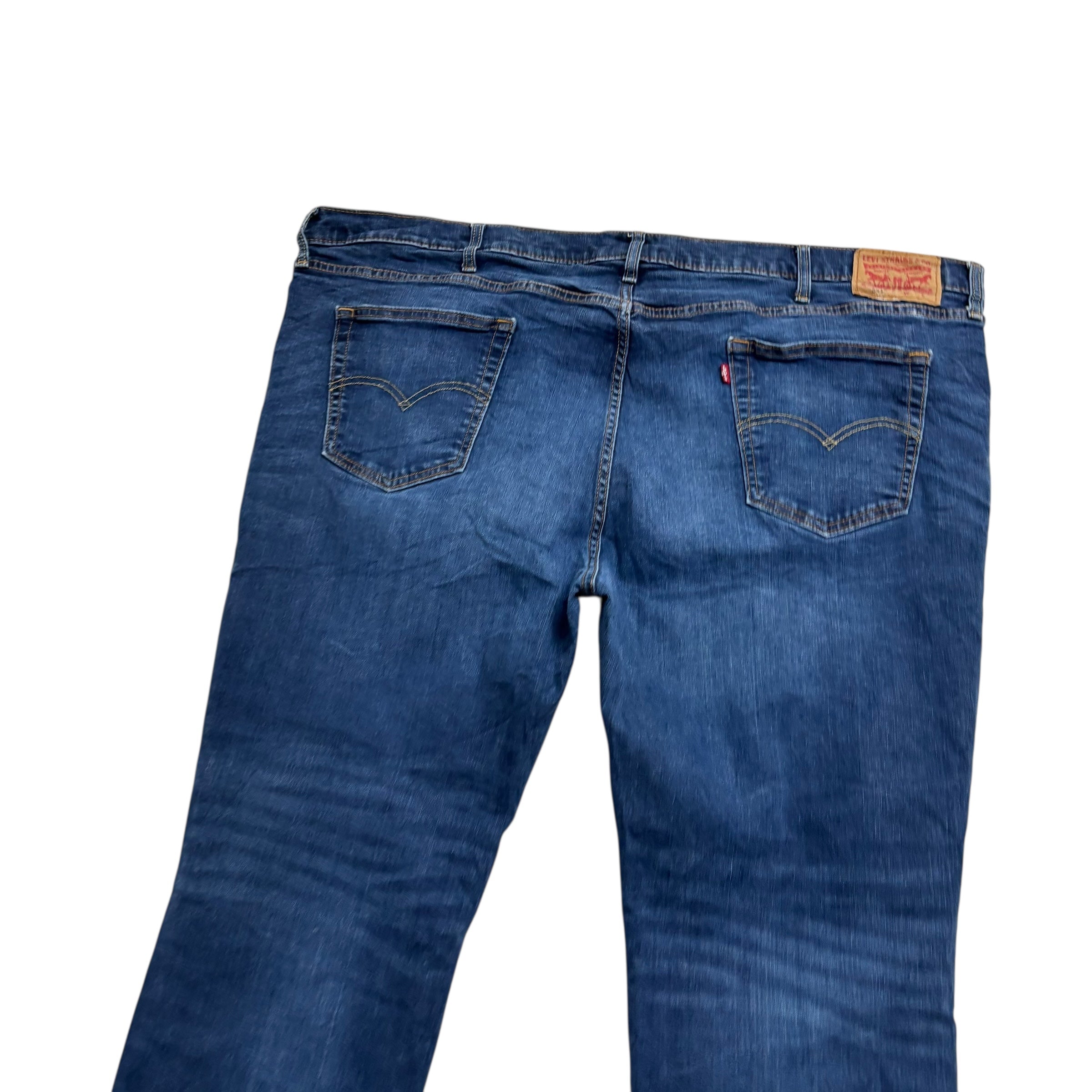 Levis 541 Jeans W50 L28 Mens Dark Blue Athletic Tapered Fit Stretch Denim