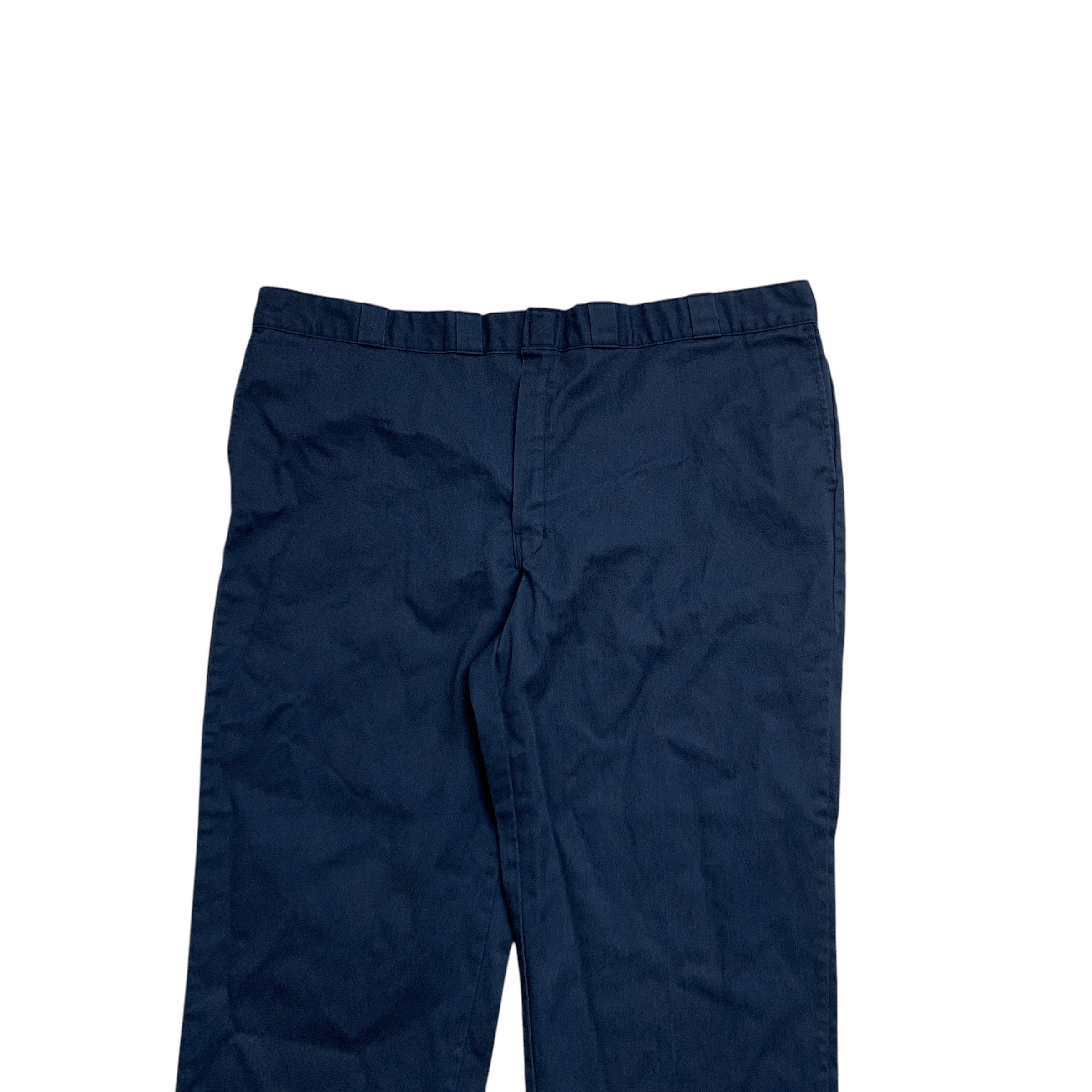 Dickies 874 Trousers W50 L30 Mens Blue Pants Original Straight Fit (E)
