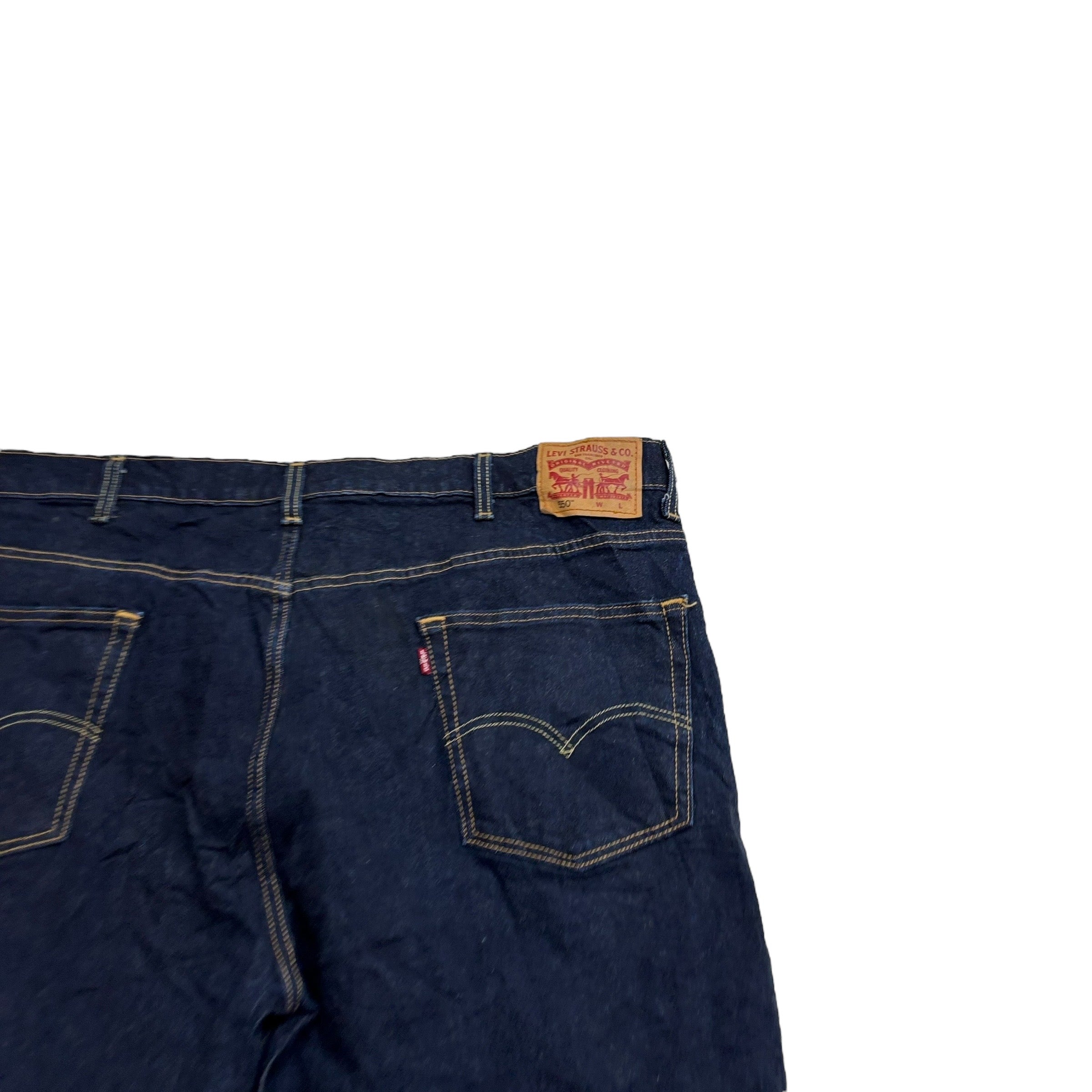 Levis 550 Jeans W46 L32 Mens Dark Blue Baggy Relaxed Straight Fit Stretch Denim