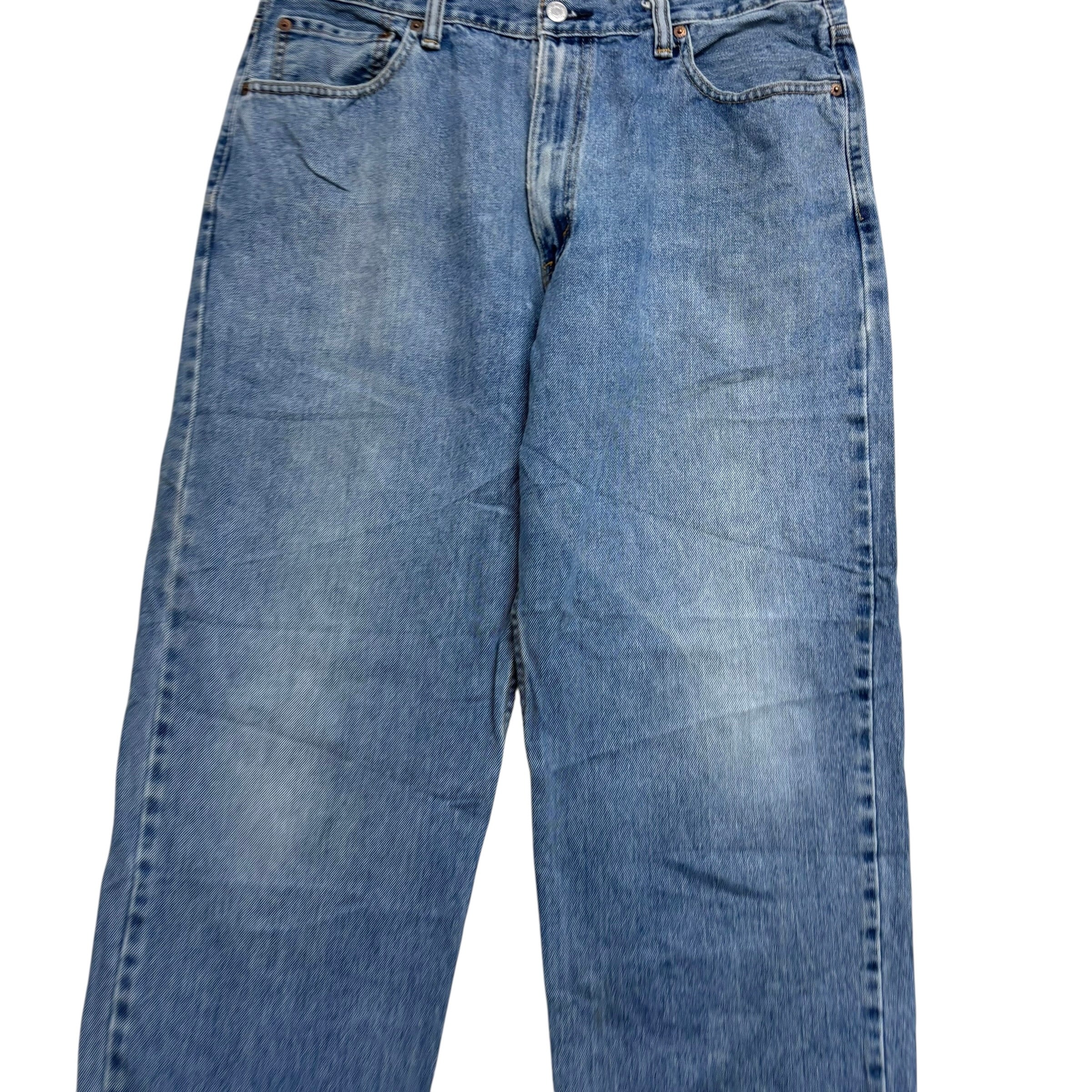 Levis 550 Jeans W36 L30 Mens Mid Blue Baggy Relaxed Straight Fit Vintage Denim