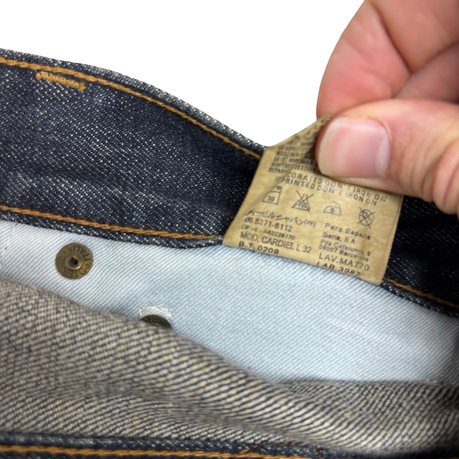 Diesel Jeans W32 L36 Mens Dark Blue Flare Bootcut Fit Vintage Y2K (E)