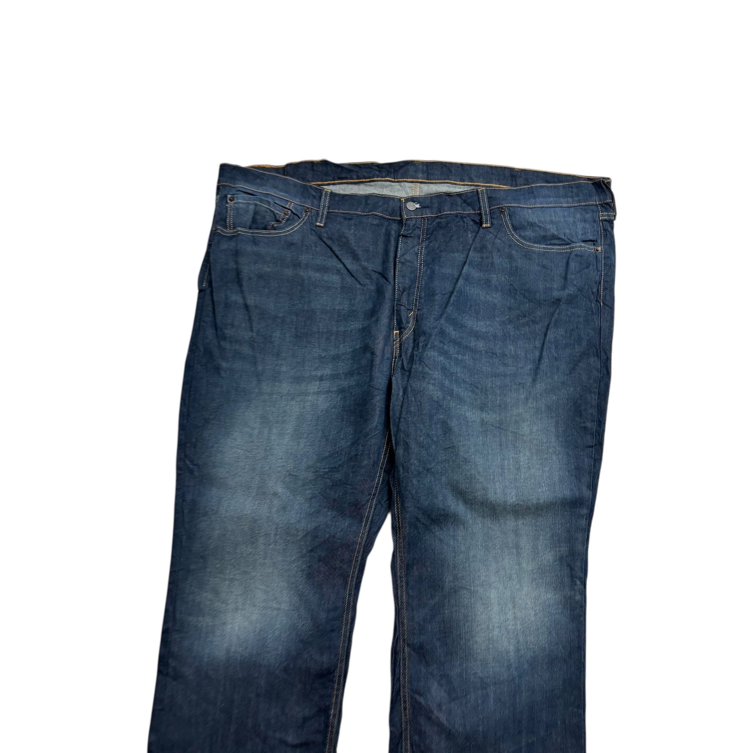 Levis 541 Jeans W50 L28 Mens Dark Blue Athletic Tapered Fit Stretch Denim (E)