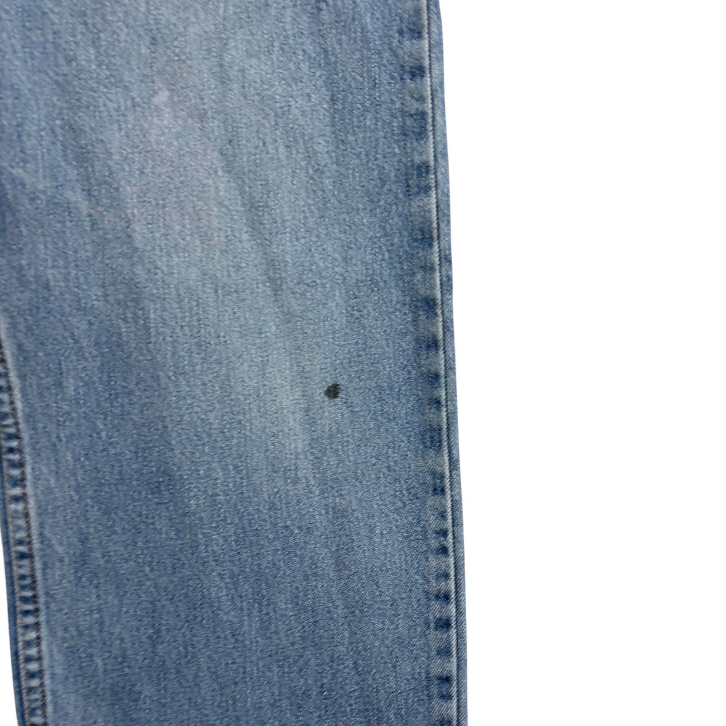 Levis 505 Jeans W36 L32 Mens Light Blue Regular Straight Fit Vintage Denim (F)