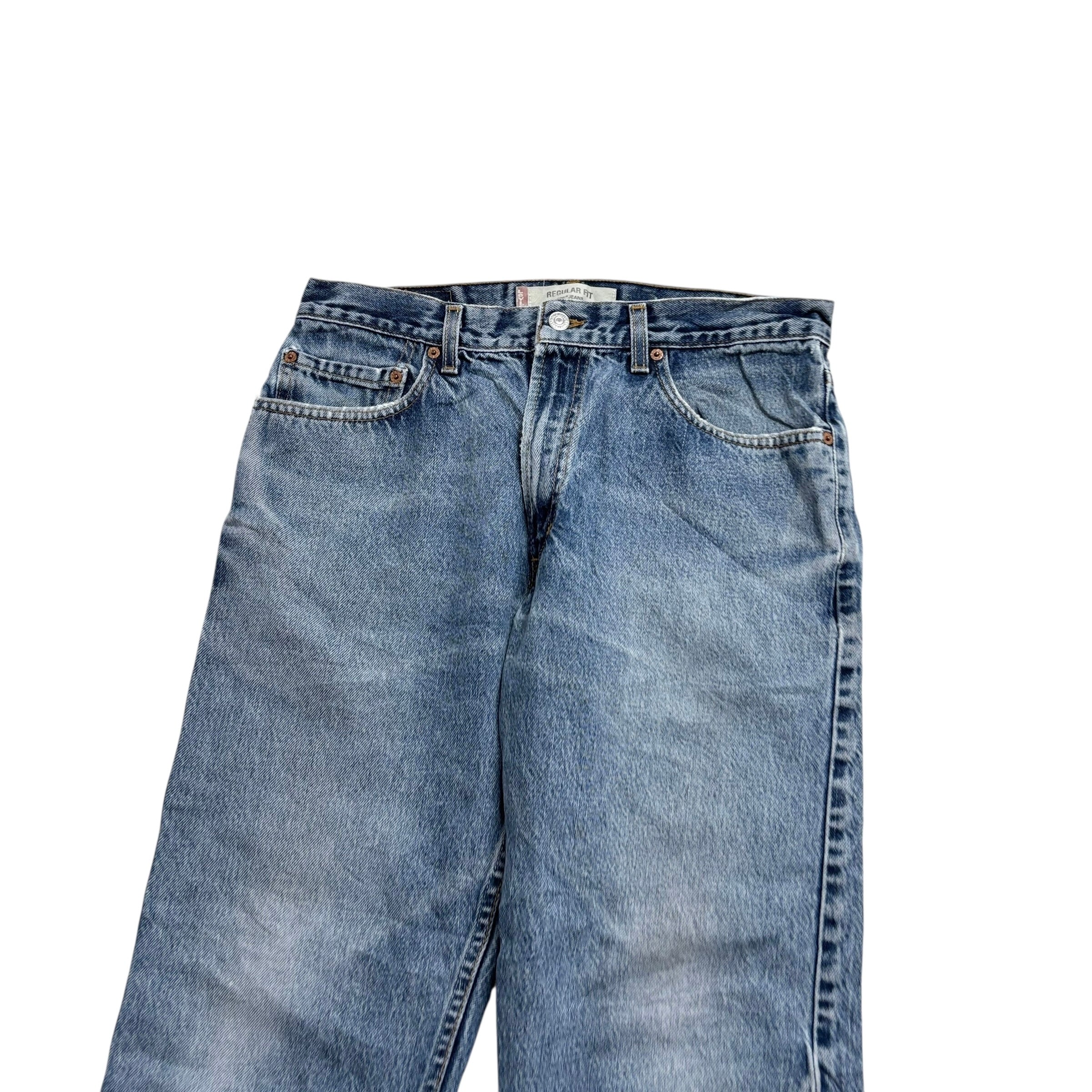 Levis 505 Jeans W32 L30 Mens Mid Blue Regular Straight Made In USA Vintage