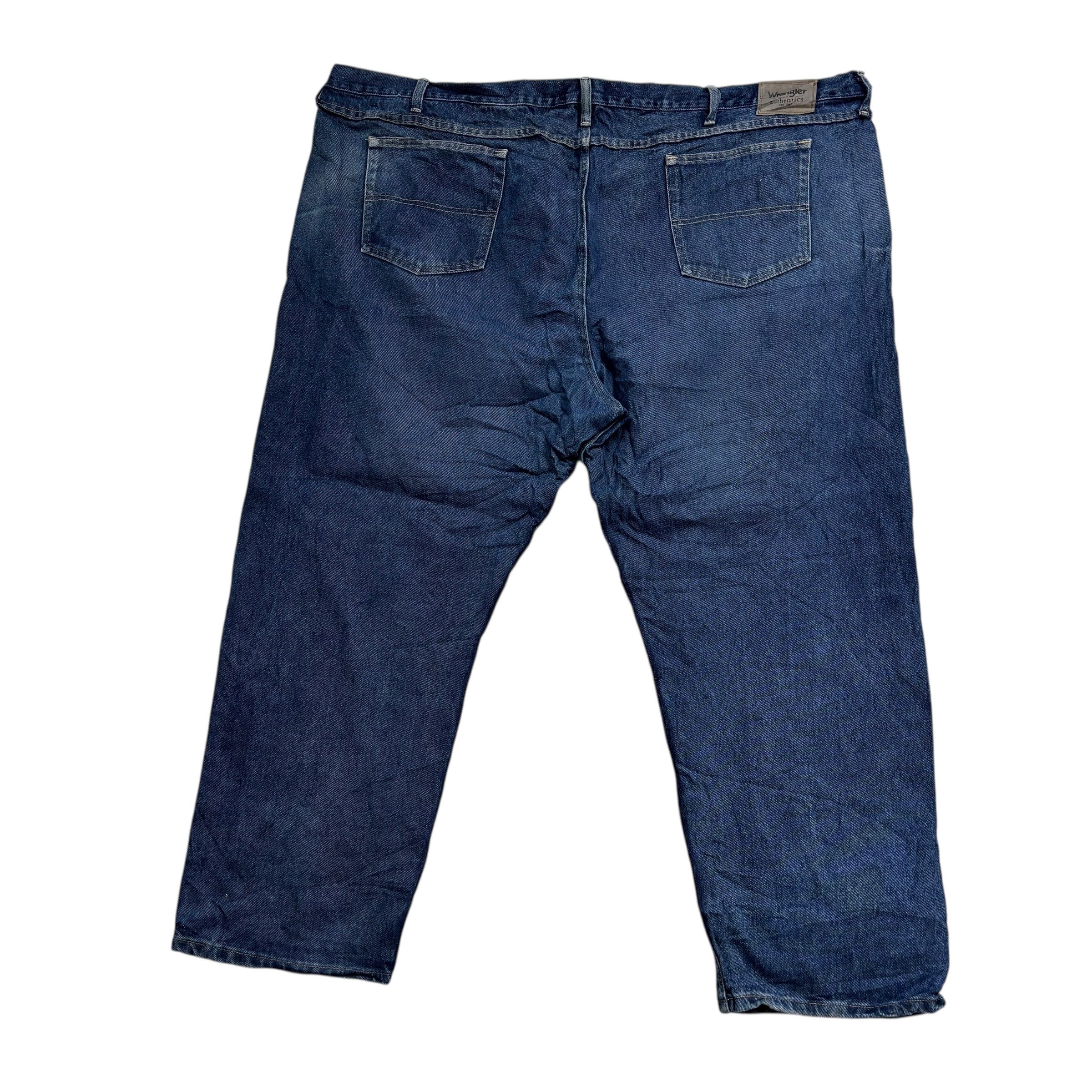 Wrangler Jeans W56 L30 Mens Dark Blue Relaxed Straight Fit Denim